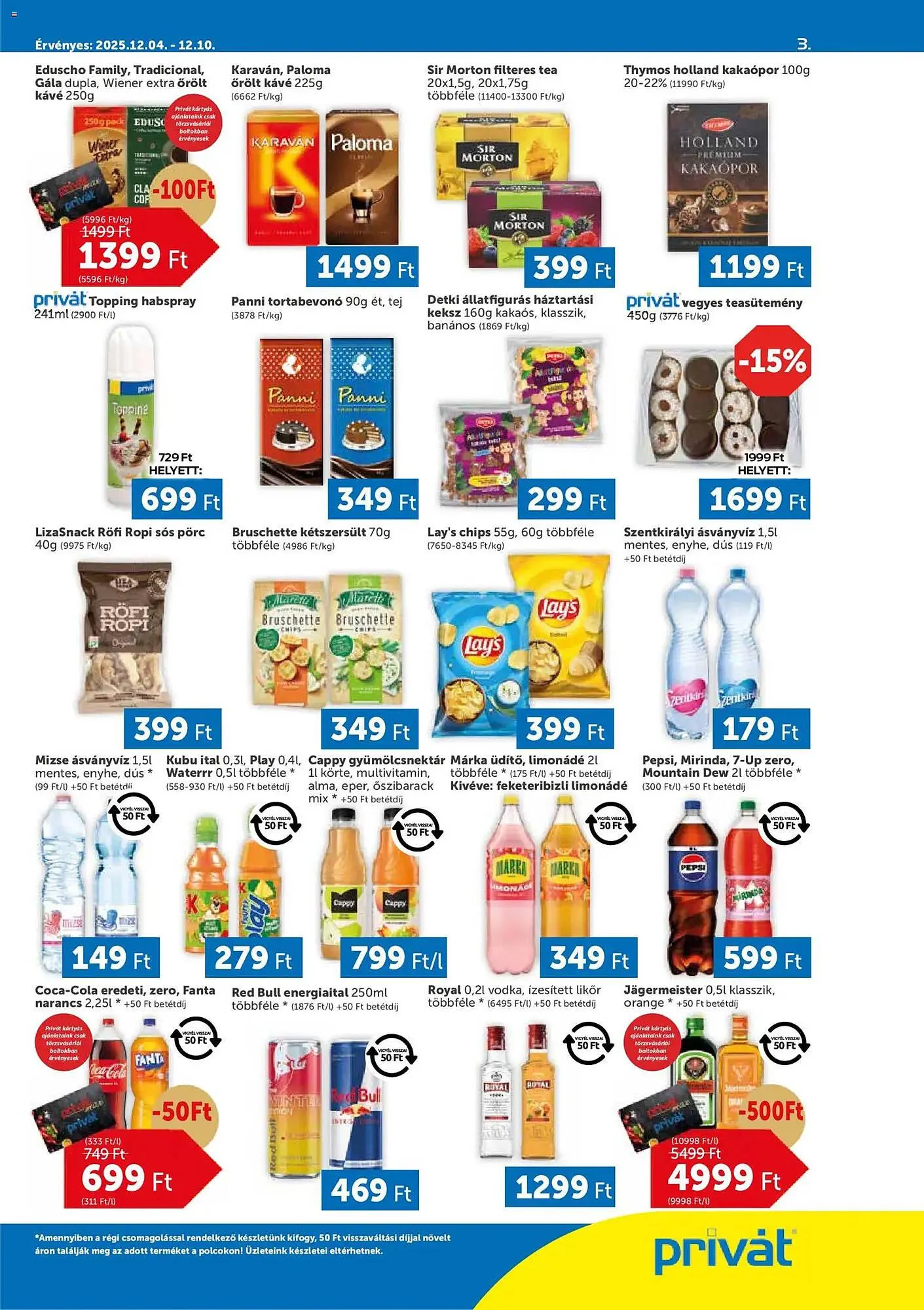 Katalógus PRIVÁT akciós újság december 4.-tól december 10.-ig 2025. - Oldal 3