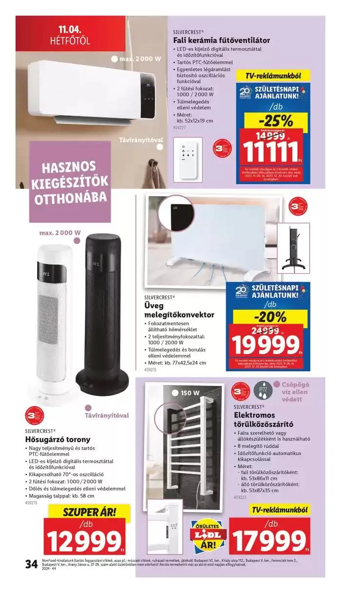 Katalógus Akciós újság – 44. hét október 31.-tól november 6.-ig 2024. - Oldal 34