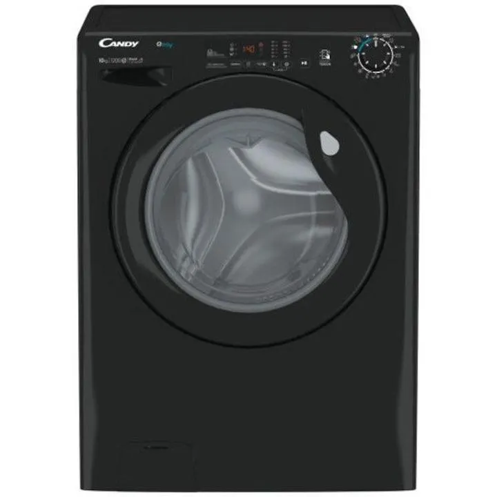 Candy Easy EY 12102DBBE/1-S mosógép, 10 kg, 1200 fordulat/perc, E energiaosztály, gyors mosási ciklusok, 16 program, fekete
