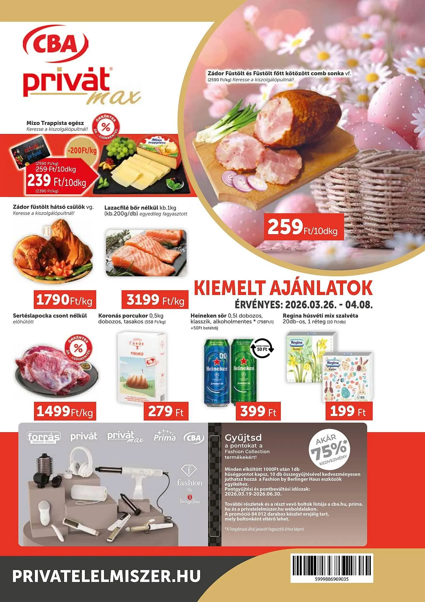 Katalógus PRIVÁT akciós újság március 26.-tól április 8.-ig 2026. - Oldal 1