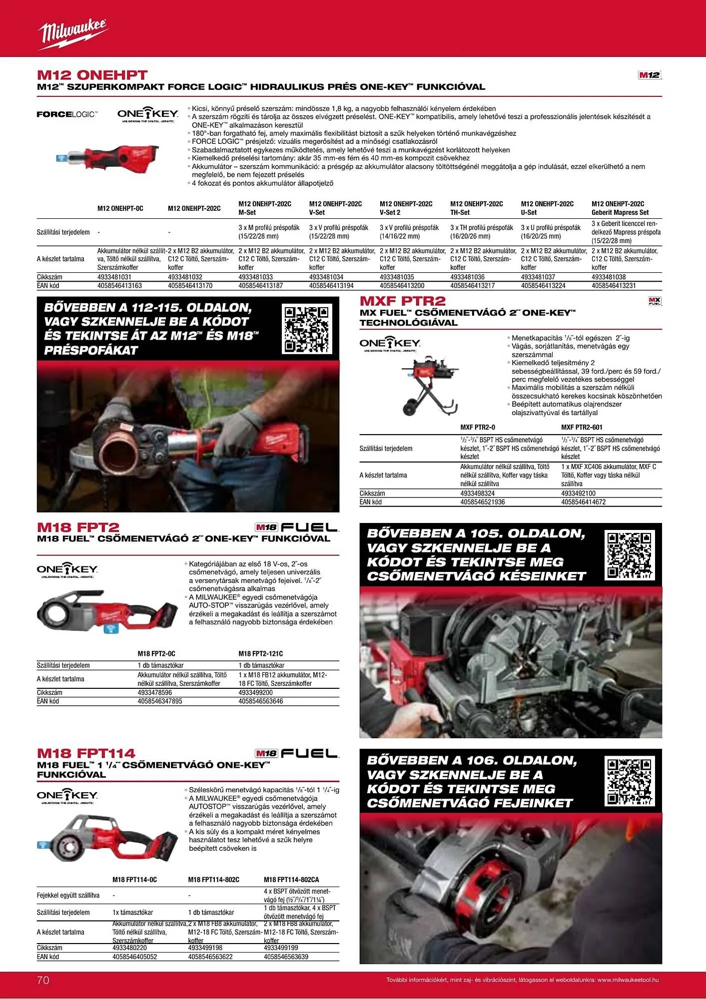 Katalógus Milwaukee akciós újság szeptember 16.-tól december 31.-ig 2026. - Oldal 70