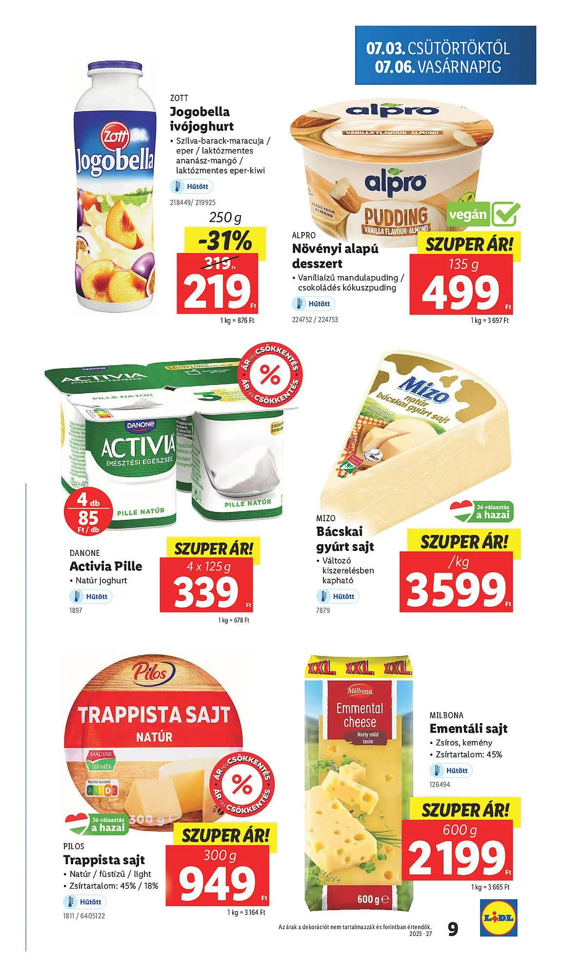Katalógus Lidl akciós újság július 3.-tól július 9.-ig 2025. - Oldal 9