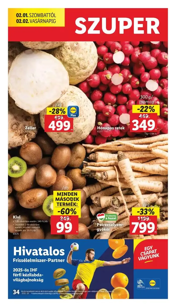 Katalógus Akciós újság – 05. hét január 30.-tól február 5.-ig 2025. - Oldal 34