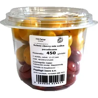 Sárga-piros szilva paradicsom vödrös 450 g