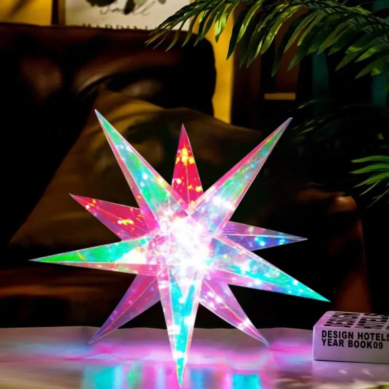 Színes csillag alakú LED lámpa