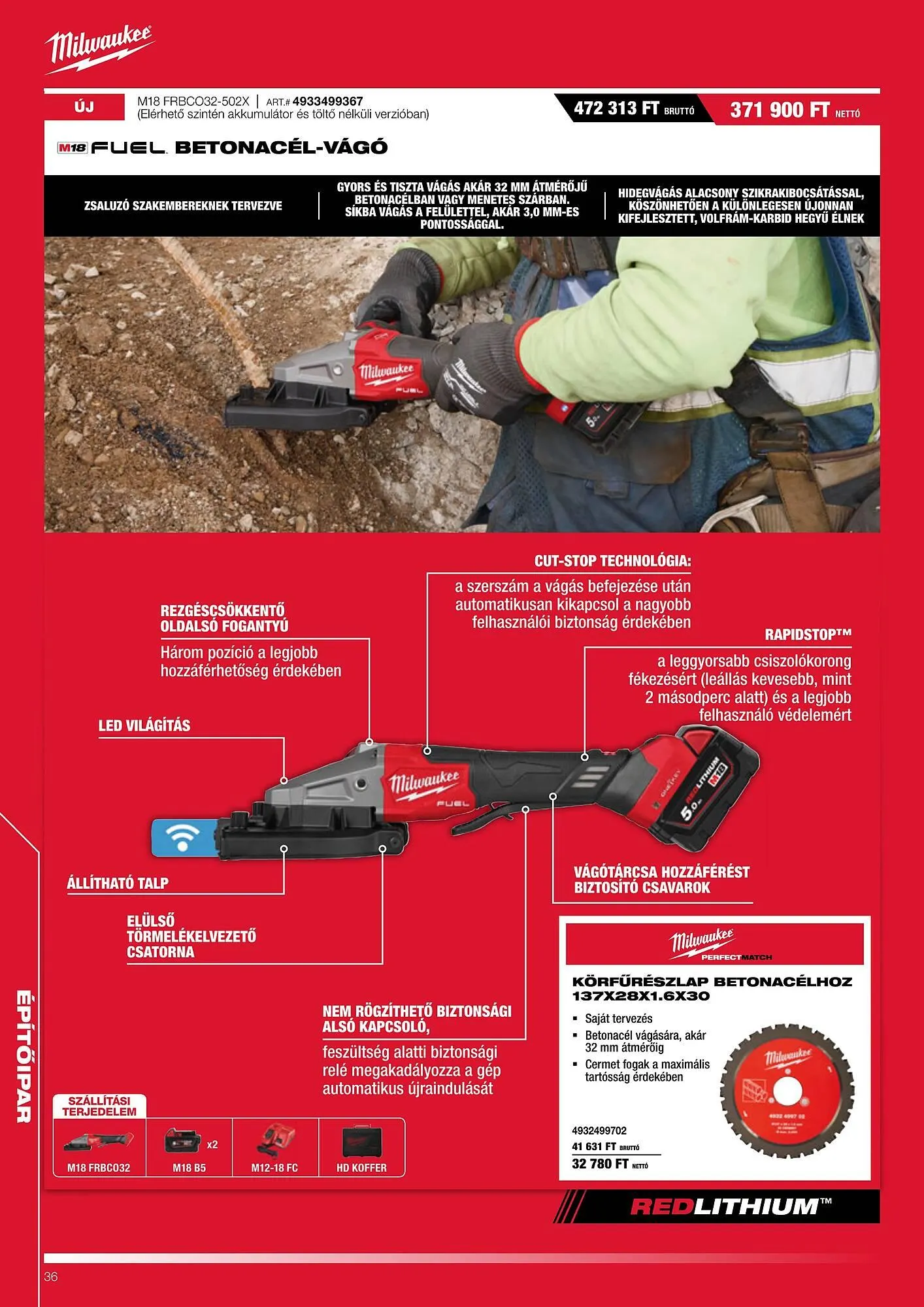 Katalógus Milwaukee akciós újság augusztus 1.-tól január 31.-ig 2026. - Oldal 36