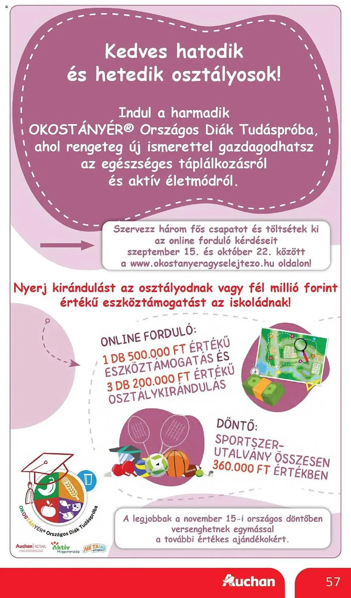 Katalógus Auchan akciós újság október 2.-tól október 8.-ig 2025. - Oldal 57