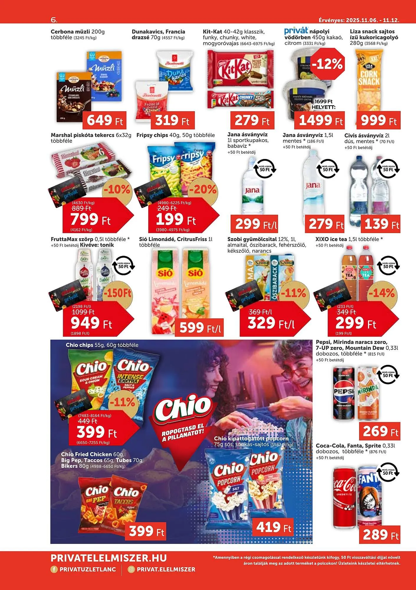Katalógus PRIVÁT akciós újság november 6.-tól november 12.-ig 2025. - Oldal 6