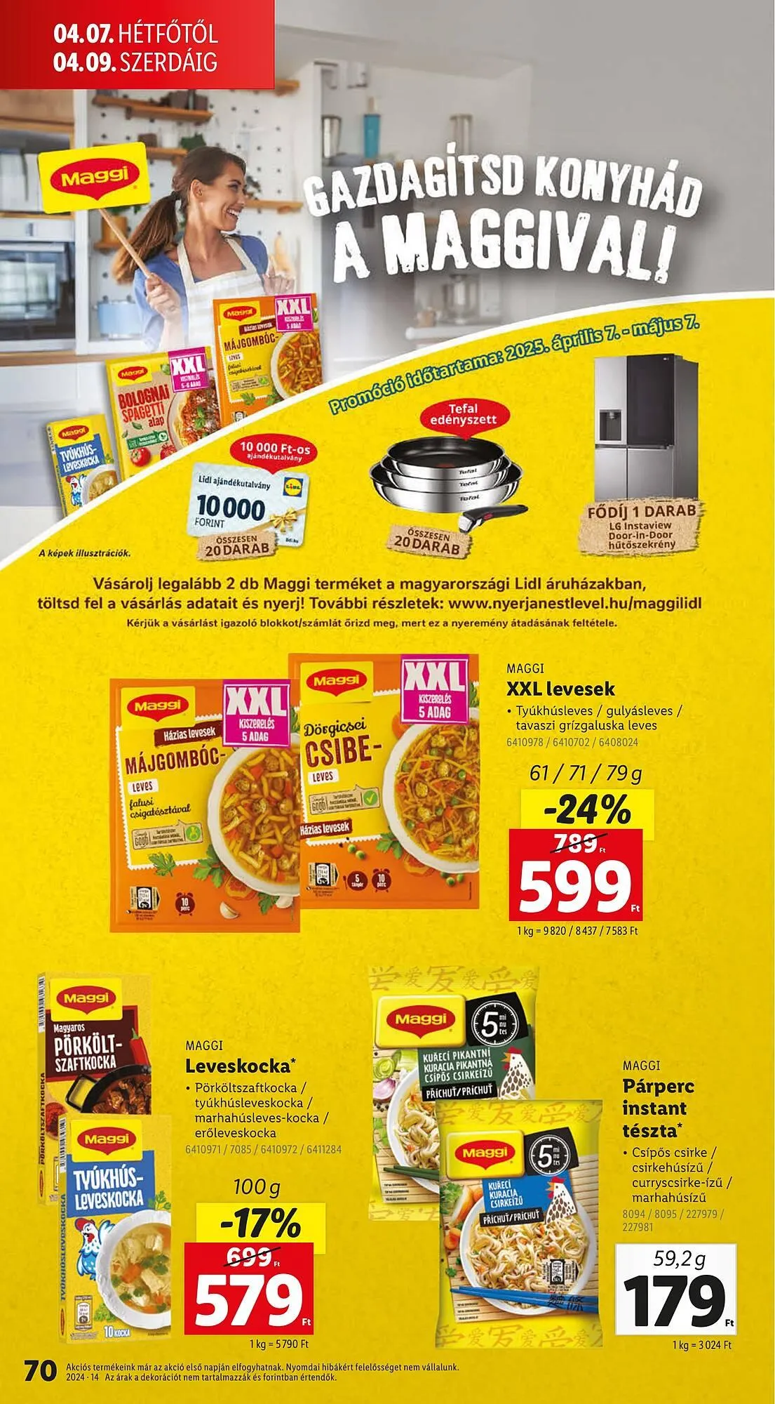 Katalógus Lidl akciós újság április 3.-tól április 9.-ig 2025. - Oldal 70