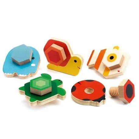 Állati csavaros - Csavarozós játék - TournaBasic - Djeco