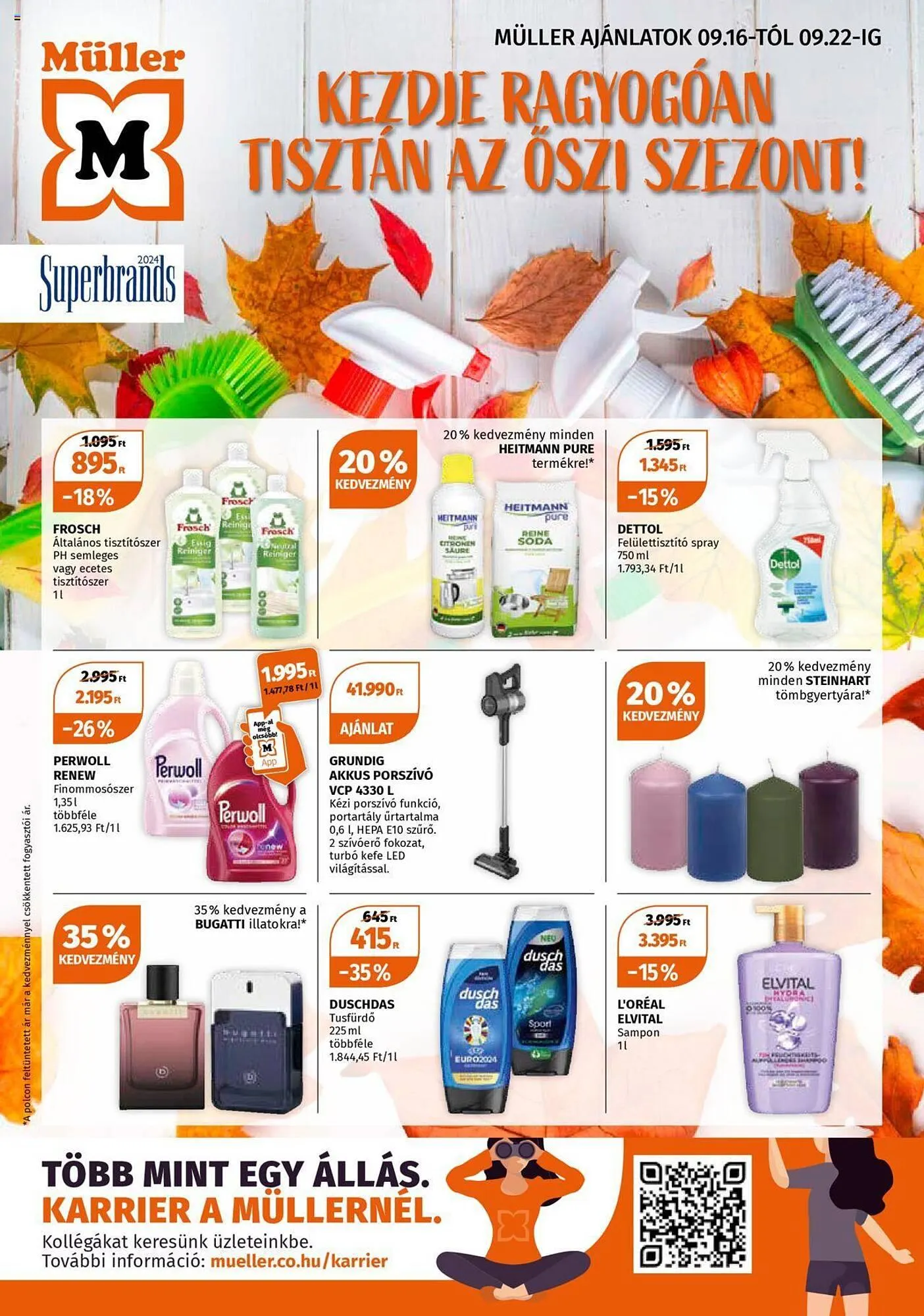 Katalógus Müller akciós újság szeptember 16.-tól szeptember 22.-ig 2024. - Oldal 1