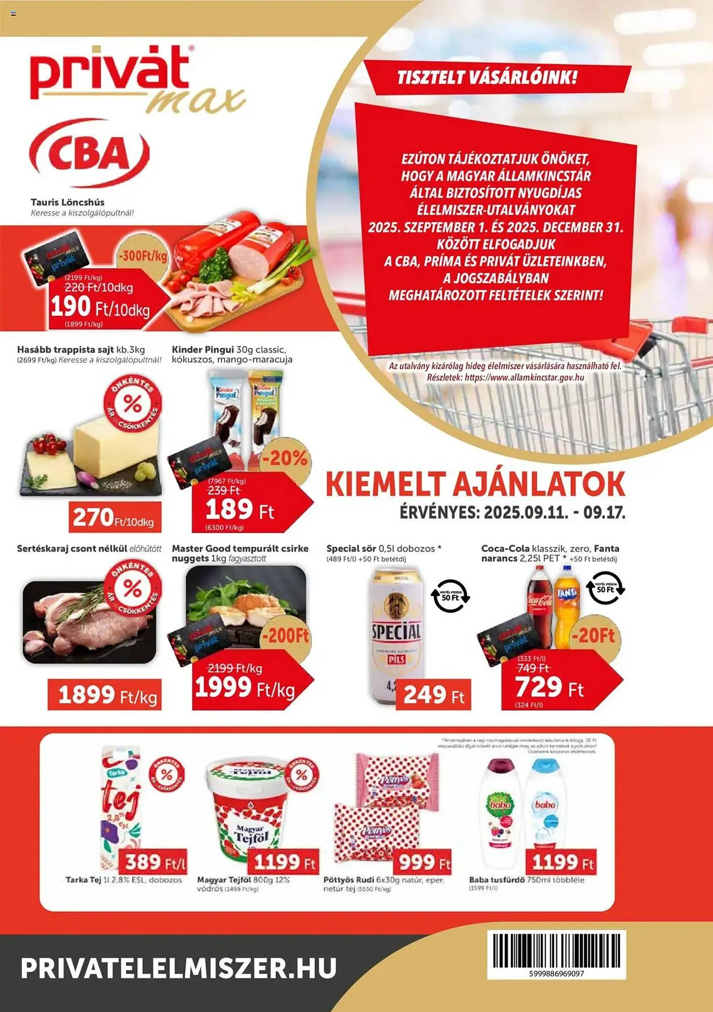 PRIVÁT akciós újság - 1