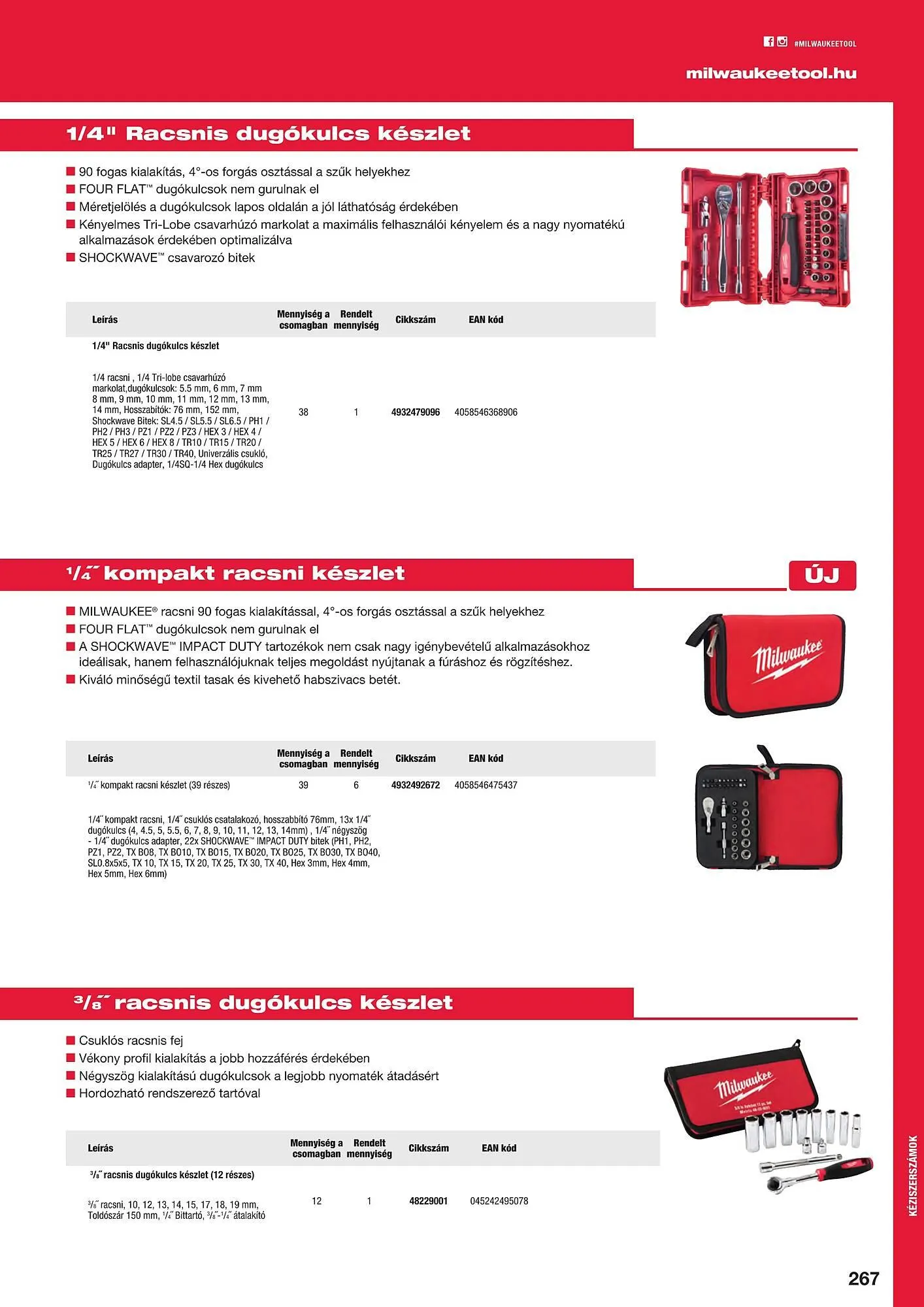 Katalógus Milwaukeetool akciós újság augusztus 14.-tól december 31.-ig 2024. - Oldal 267