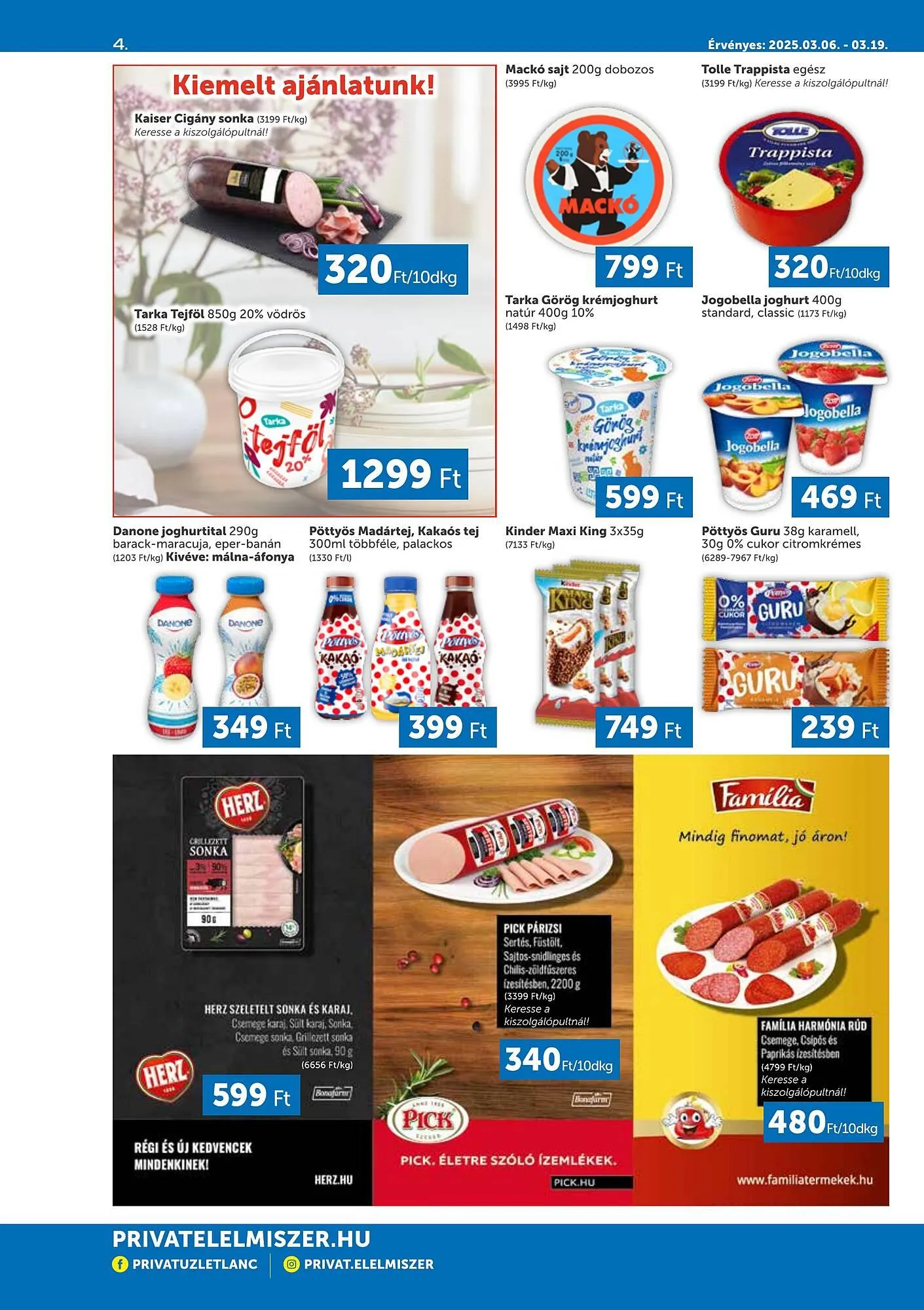 Katalógus PRIVÁT akciós újság március 6.-tól március 19.-ig 2025. - Oldal 4
