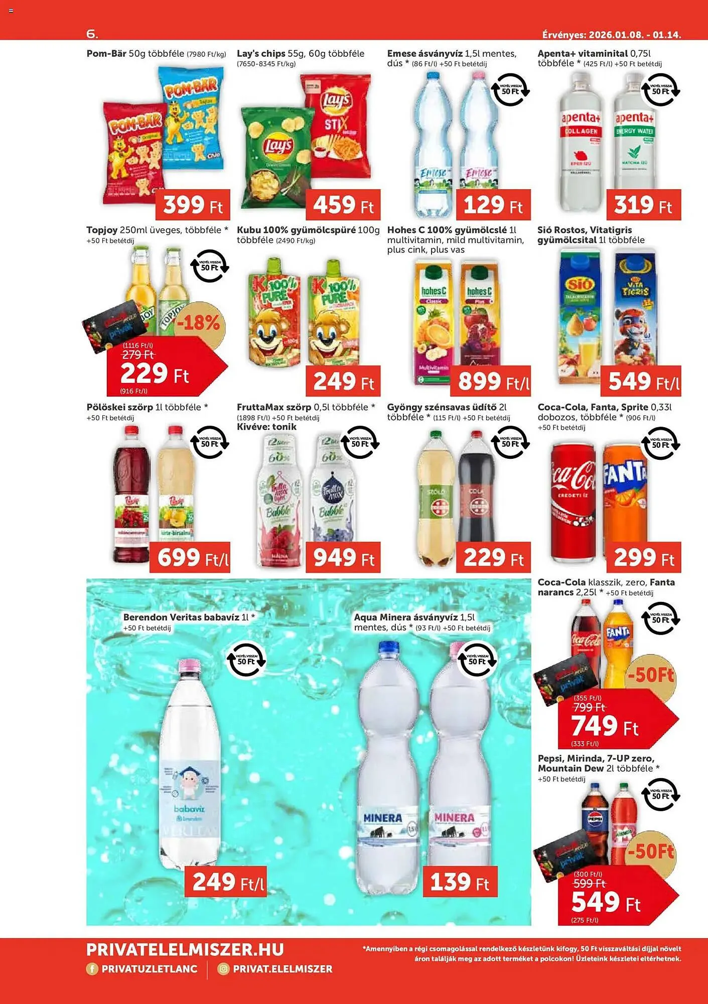 Katalógus PRIVÁT akciós újság január 8.-tól január 14.-ig 2026. - Oldal 6