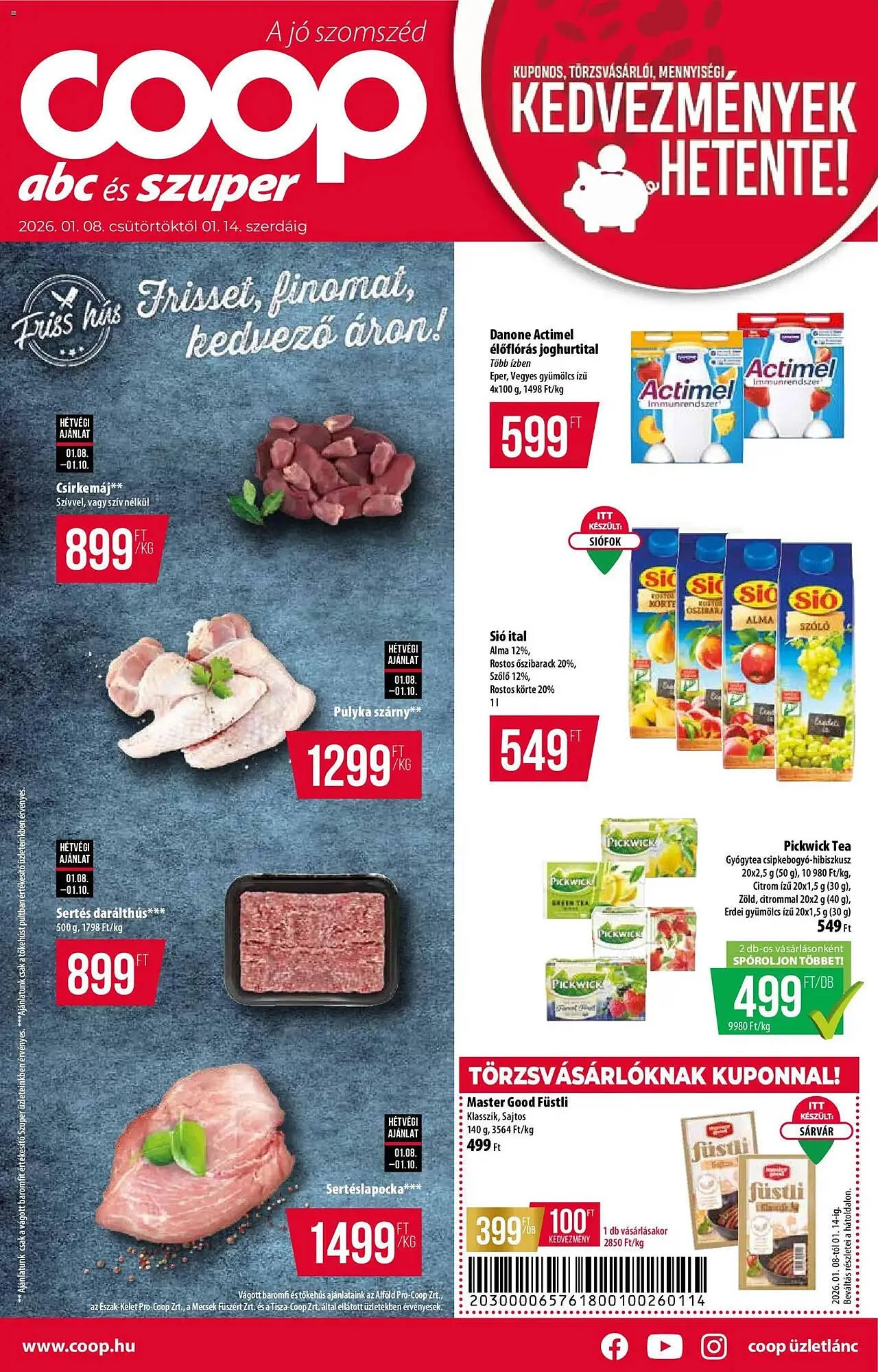 Katalógus Coop akciós újság január 8.-tól január 14.-ig 2026. - Oldal 1