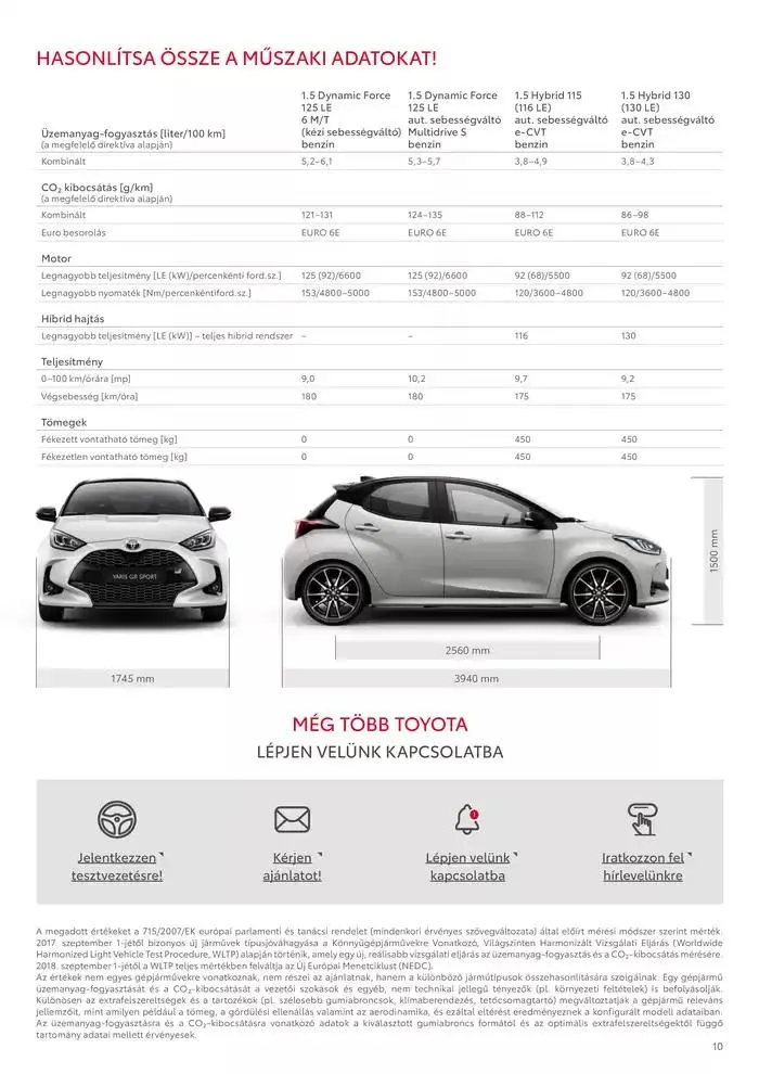 Katalógus Toyota Új YARIS Hybrid január 25.-tól január 25.-ig 2026. - Oldal 10