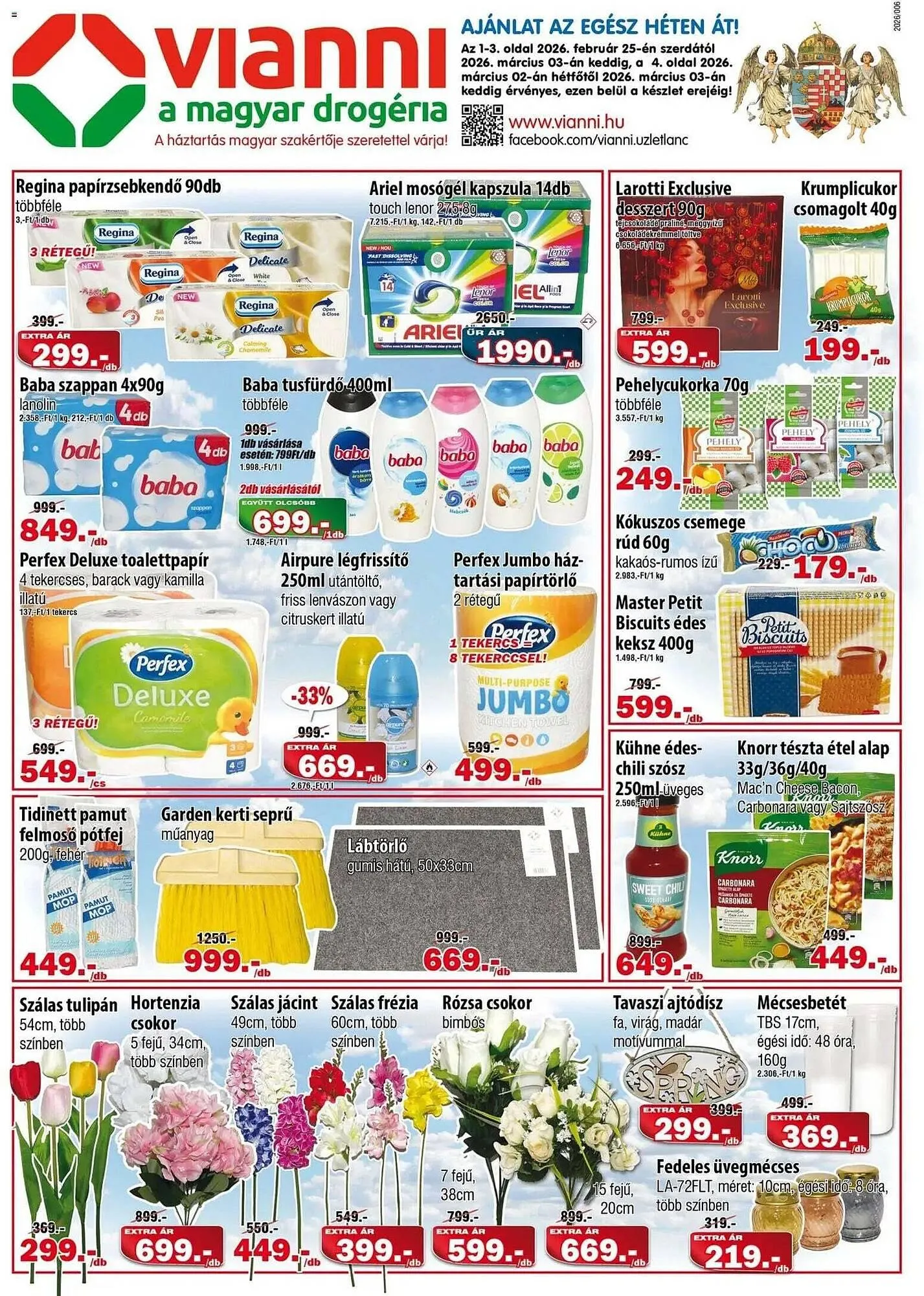 Katalógus Vianni Drogéria akciós újság február 25.-tól március 3.-ig 2026. - Oldal 1