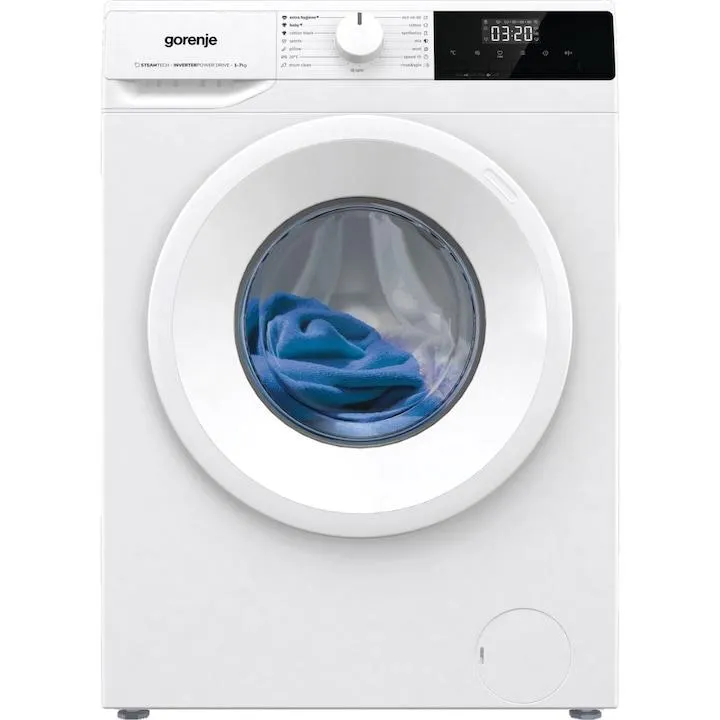 Gorenje WNHPI72SCS keskeny előltöltős mosógép, C energiaosztály, 7 kg, Eco, 1200 rpm., fehér