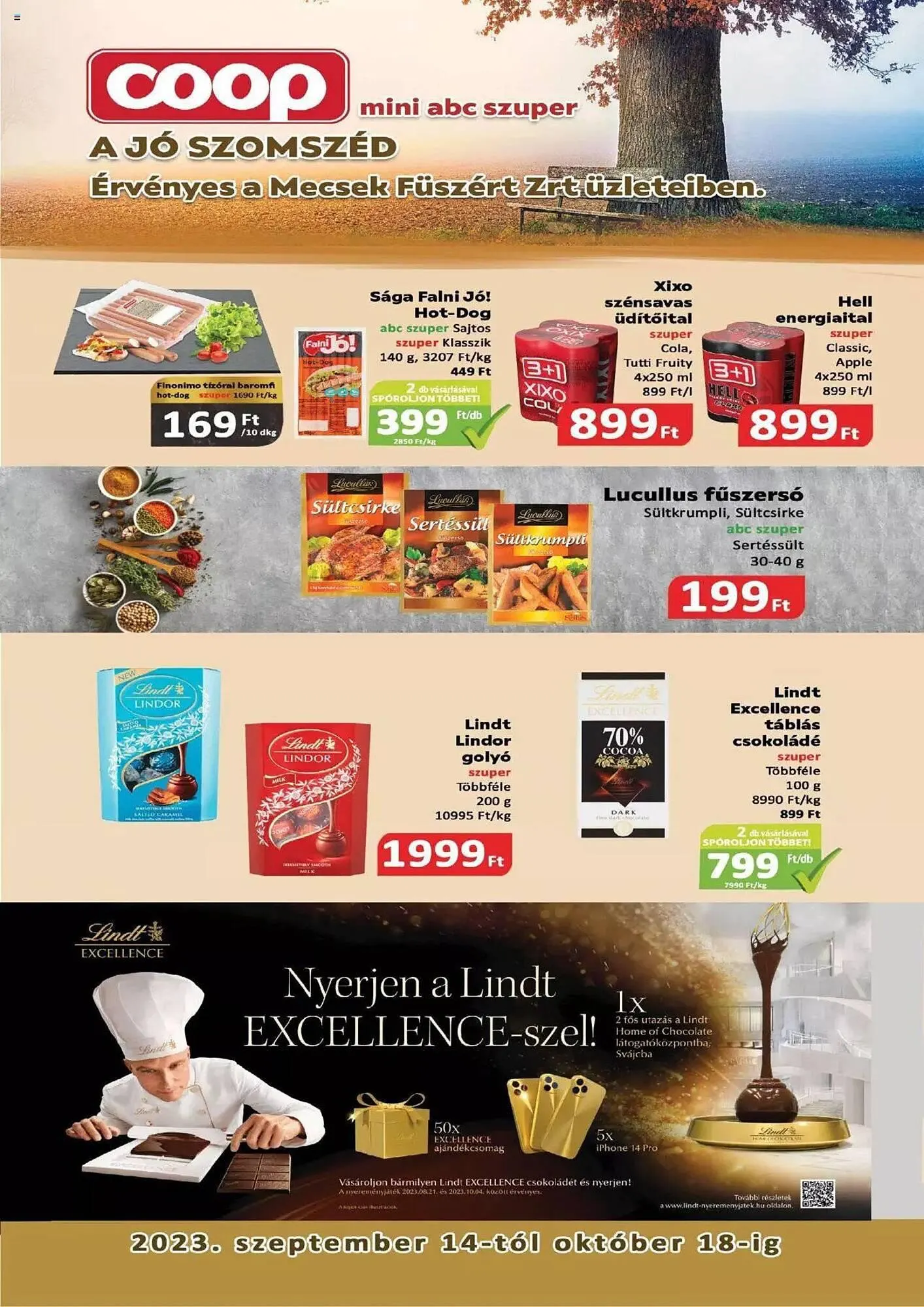 Katalógus Coop akciós újság szeptember 14.-tól október 18.-ig 2023. - Oldal 1