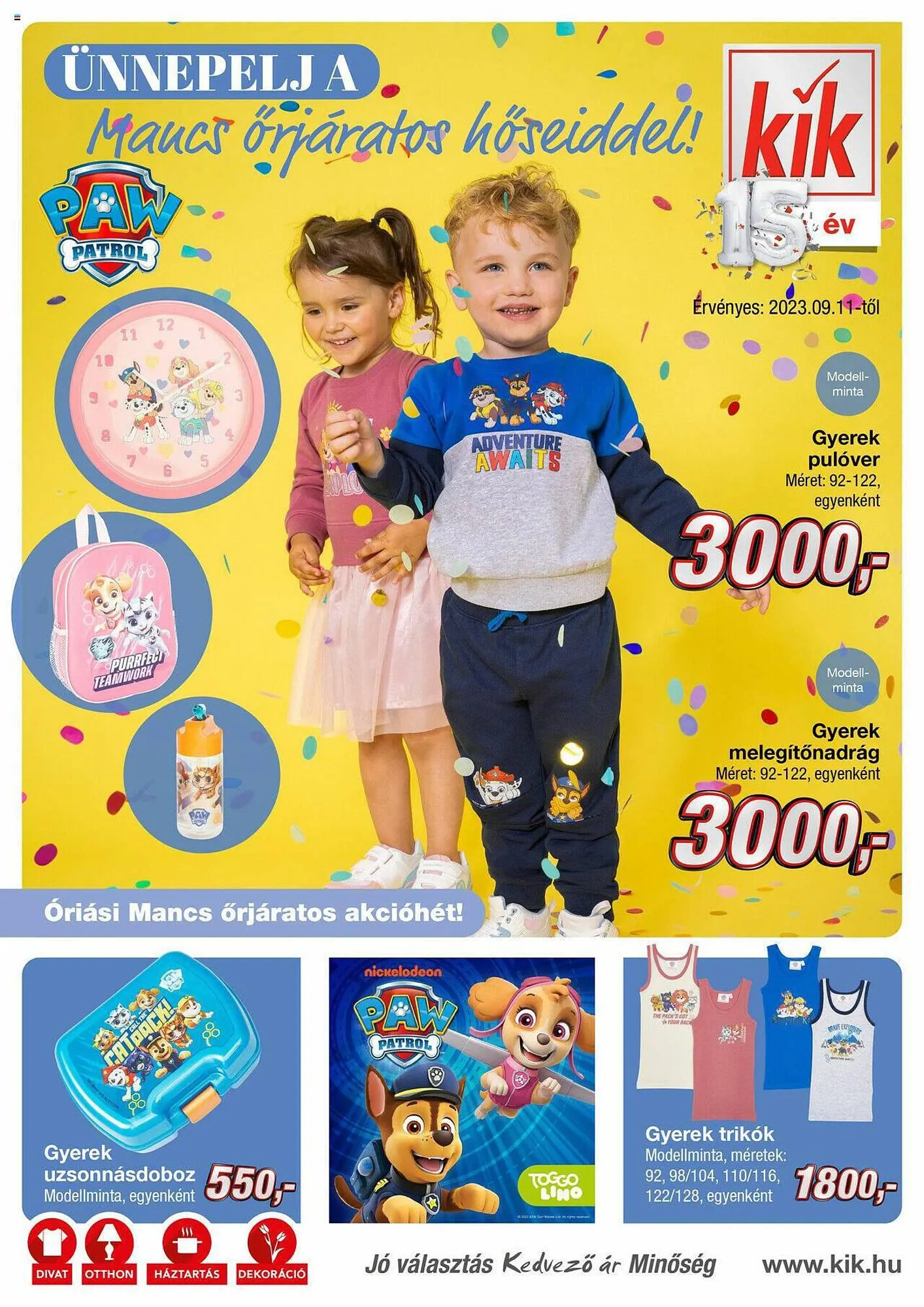 Katalógus Kik akciós újság szeptember 11.-tól szeptember 17.-ig 2023. - Oldal 1