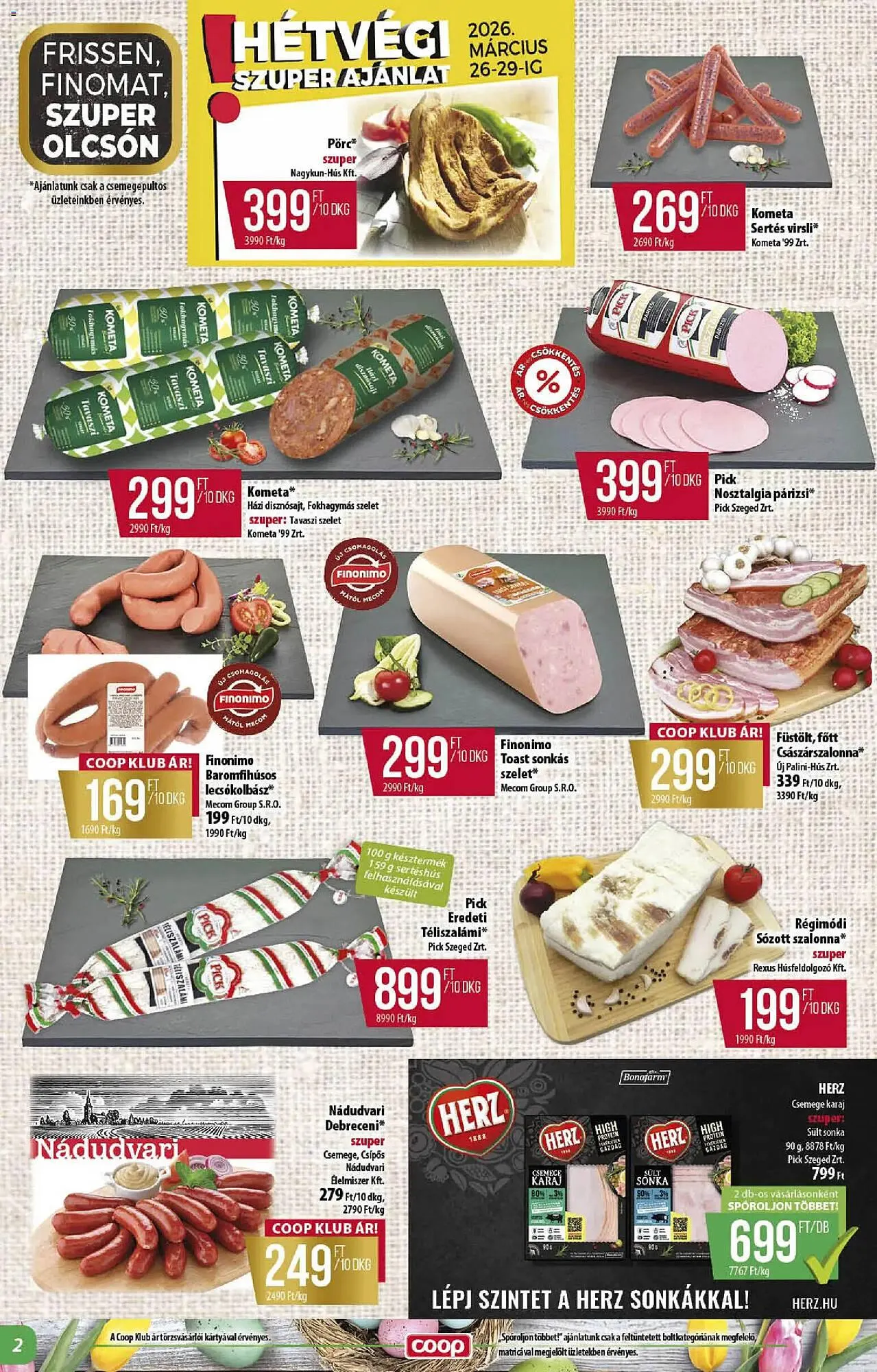 Katalógus Coop akciós újság március 26.-tól április 4.-ig 2026. - Oldal 2