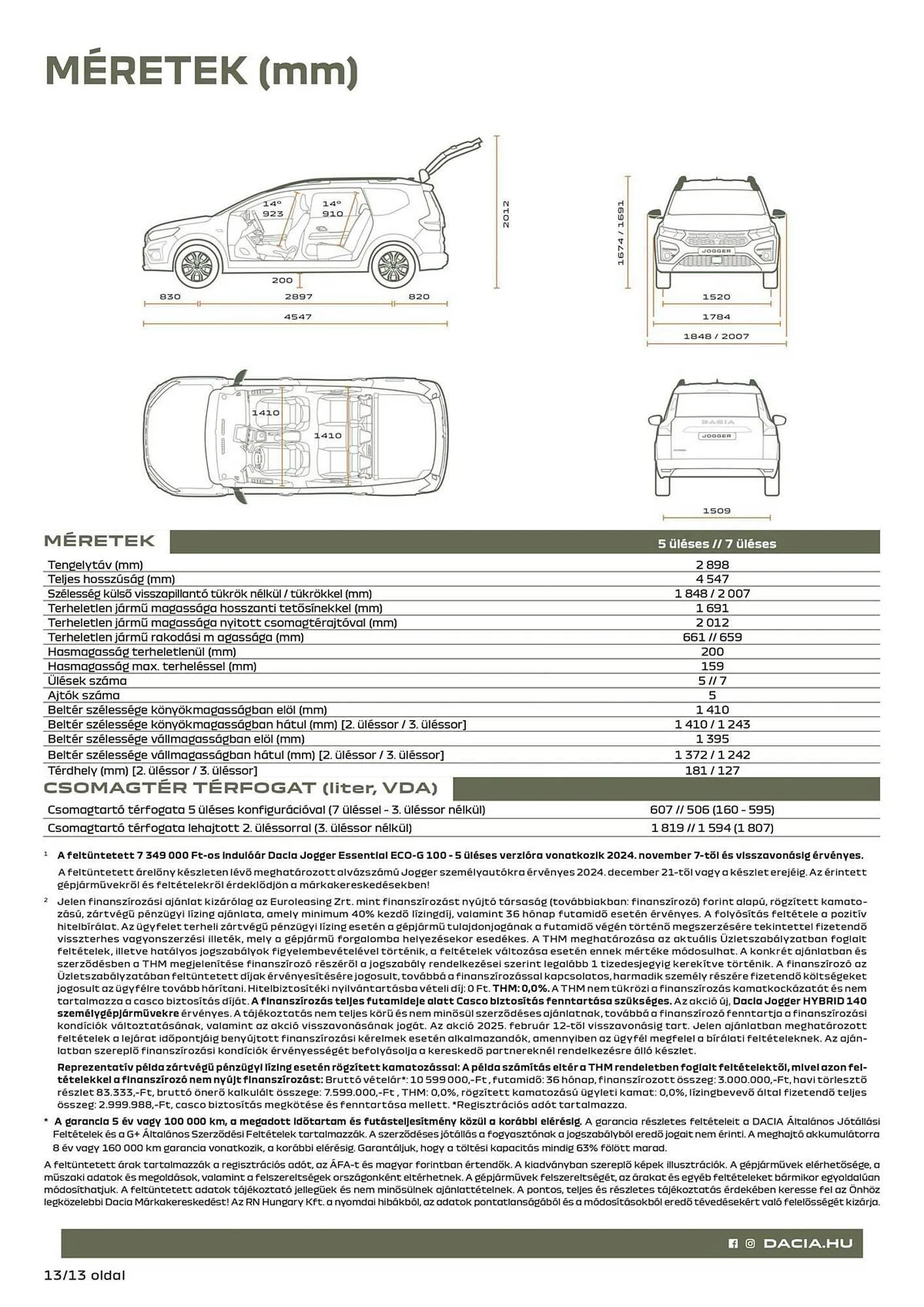 Katalógus Dacia akciós újság március 10.-tól április 20.-ig 2025. - Oldal 13