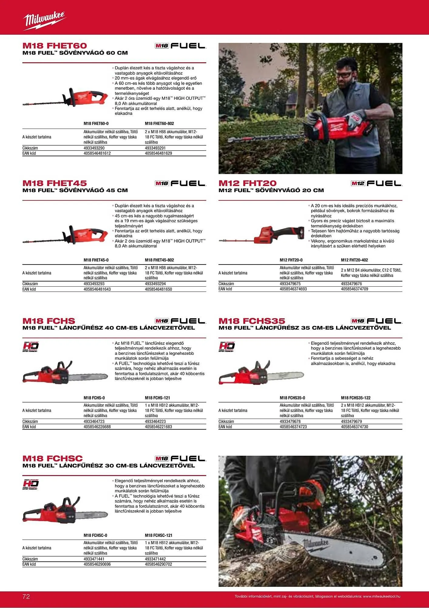 Katalógus Milwaukeetool akciós újság augusztus 14.-tól december 31.-ig 2025. - Oldal 72