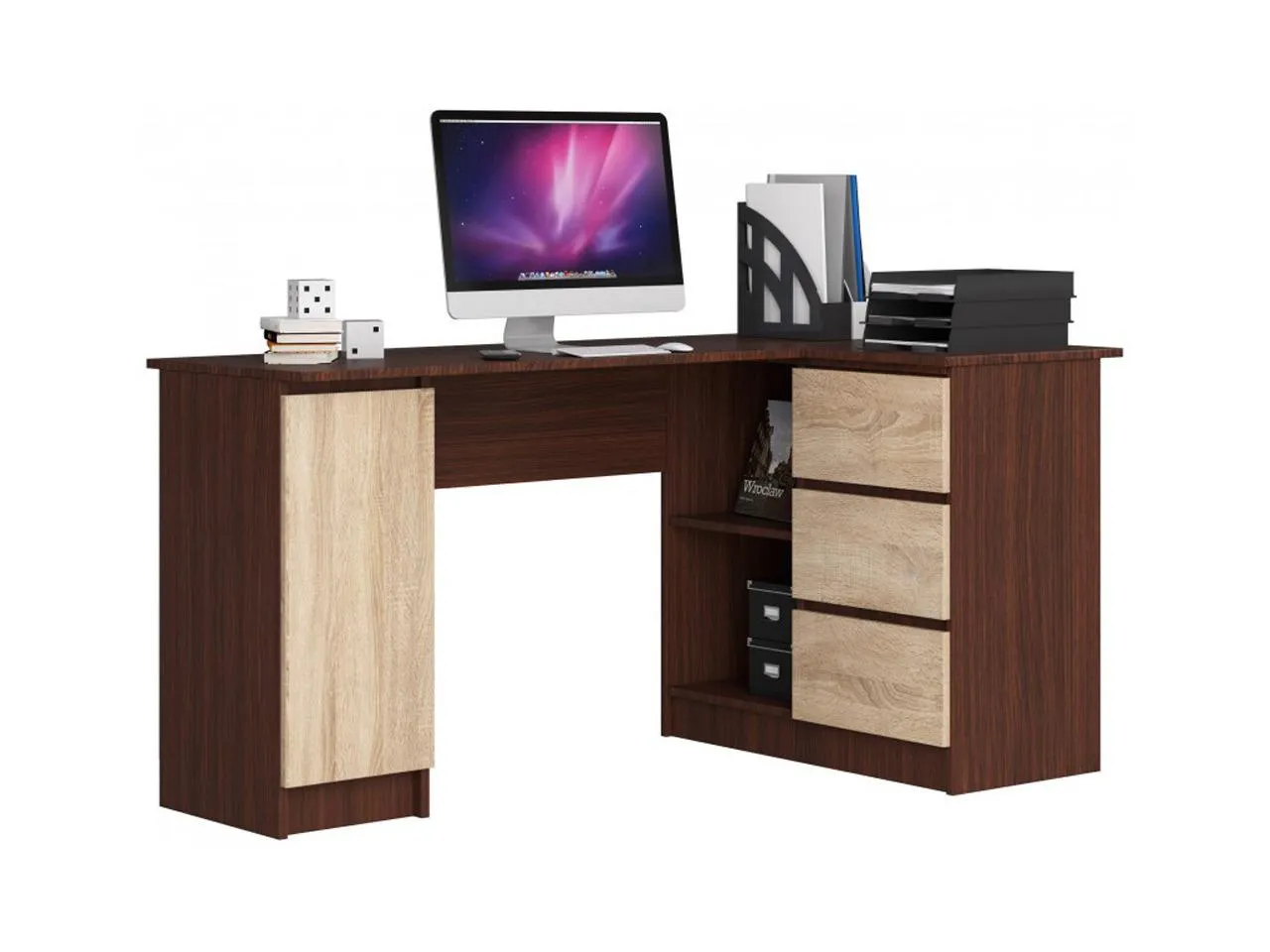 AKO-B20 MIX sarok íróasztal, jobbos