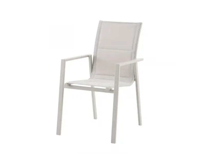 SUNFUN MAJA - kerti szék (greige, rakásolható)