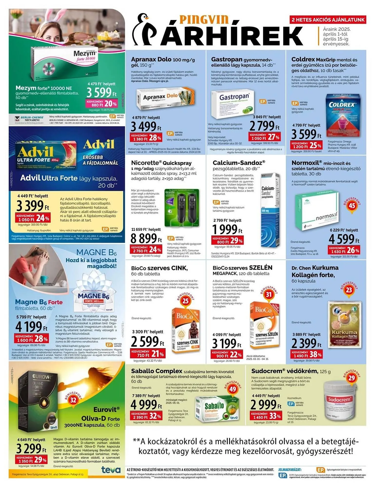 Katalógus Pingvin Patika akciós újság április 1.-tól április 15.-ig 2025. - Oldal 2