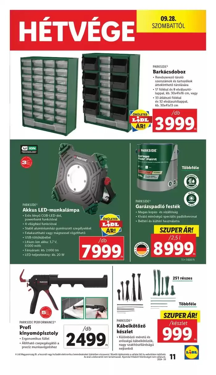 Katalógus Nonfood kínálatunk - 39. hét szeptember 26.-tól október 2.-ig 2024. - Oldal 11