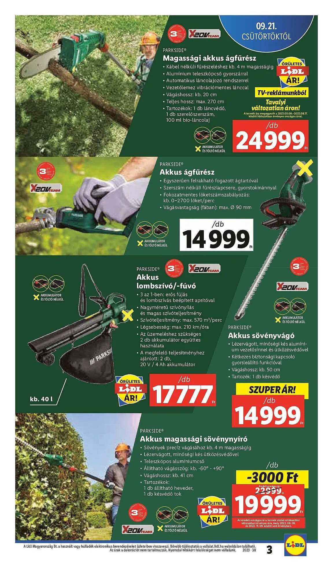 Katalógus Lidl akciós újság szeptember 21.-tól szeptember 27.-ig 2023. - Oldal 3