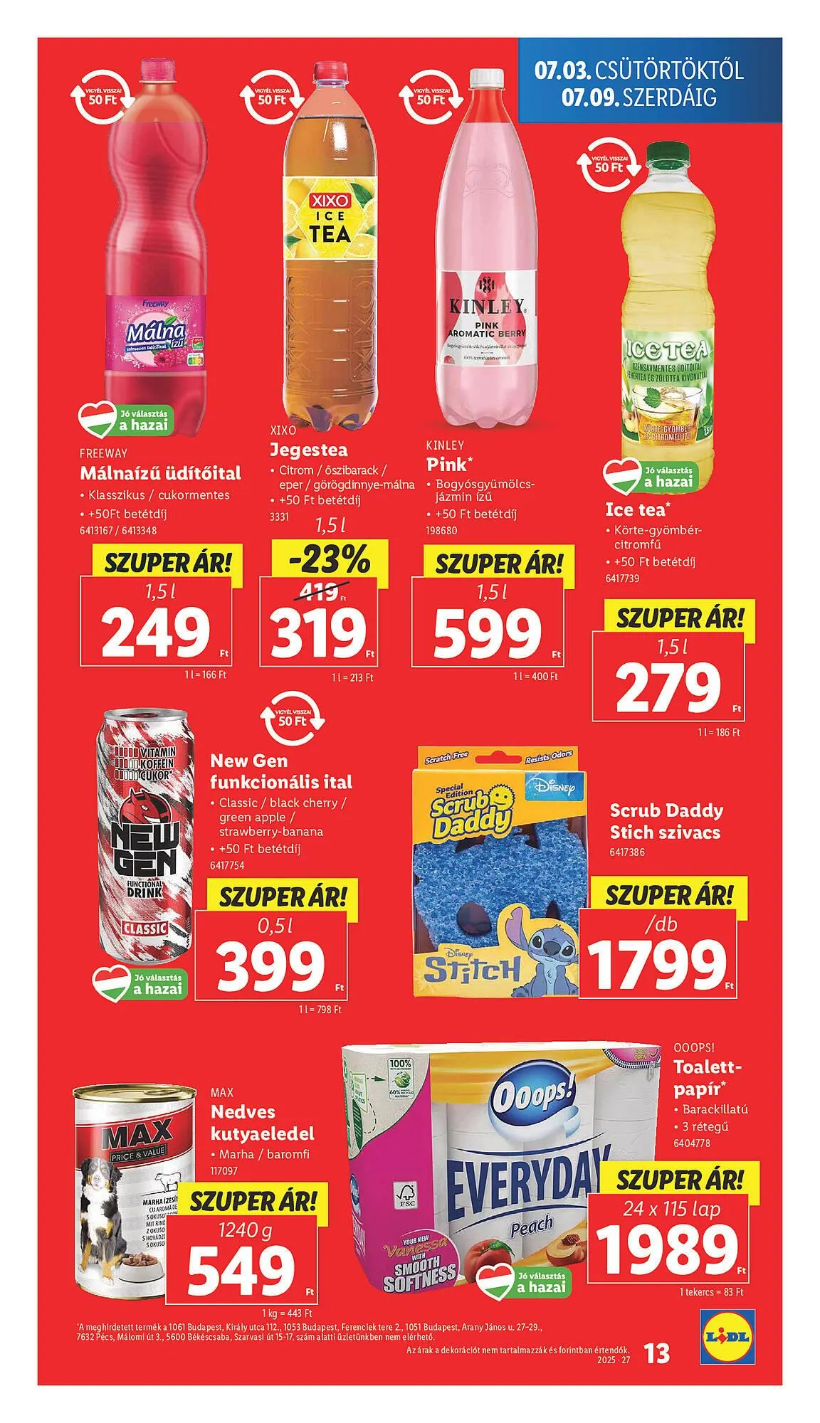 Katalógus Lidl akciós újság július 3.-tól július 9.-ig 2025. - Oldal 13