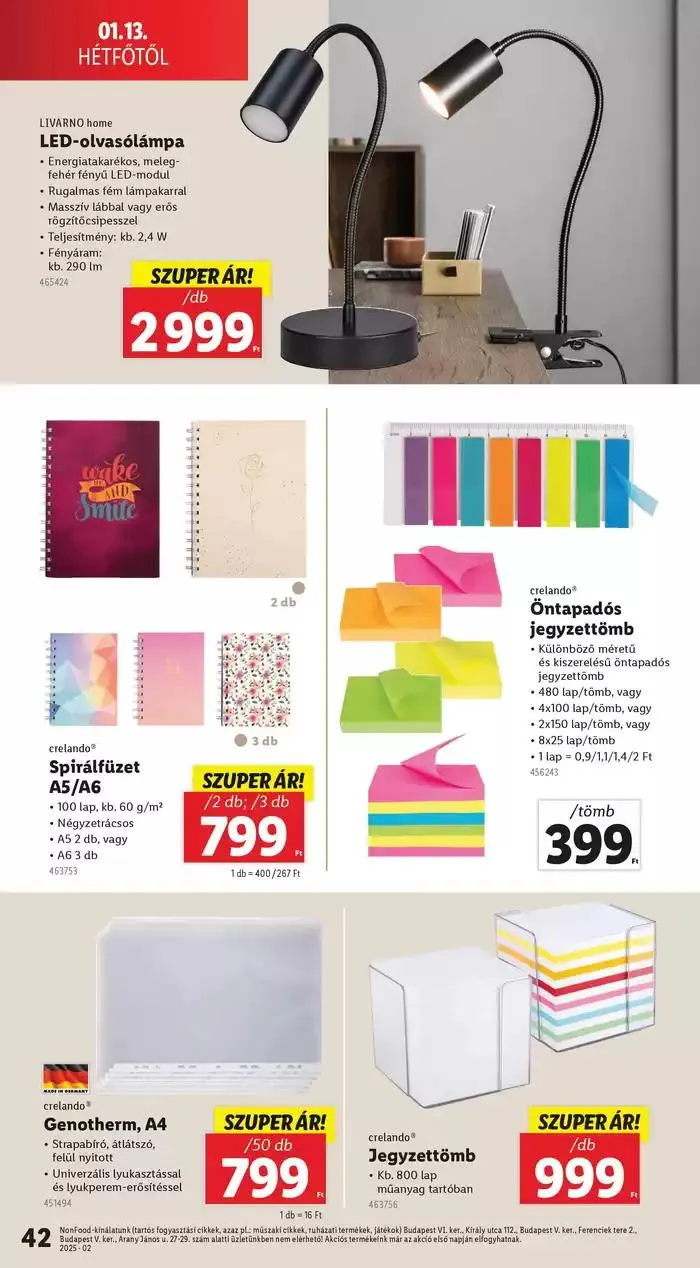 Katalógus Akciós újság – 02. hét január 9.-tól január 15.-ig 2025. - Oldal 42