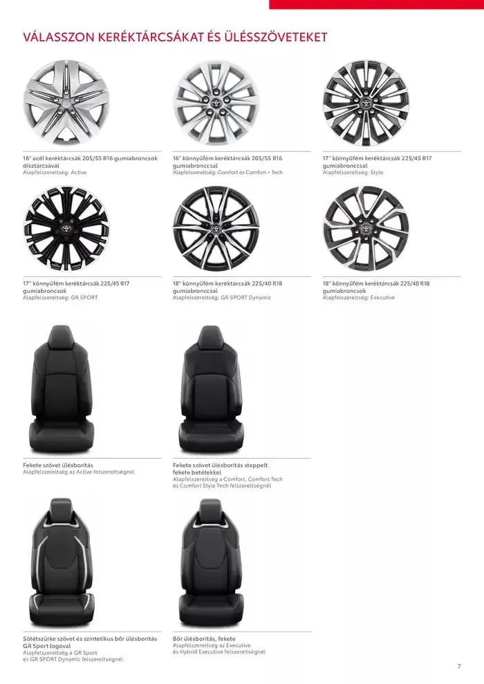 Katalógus Toyota Corolla TS MY24 október 2.-tól október 2.-ig 2025. - Oldal 7