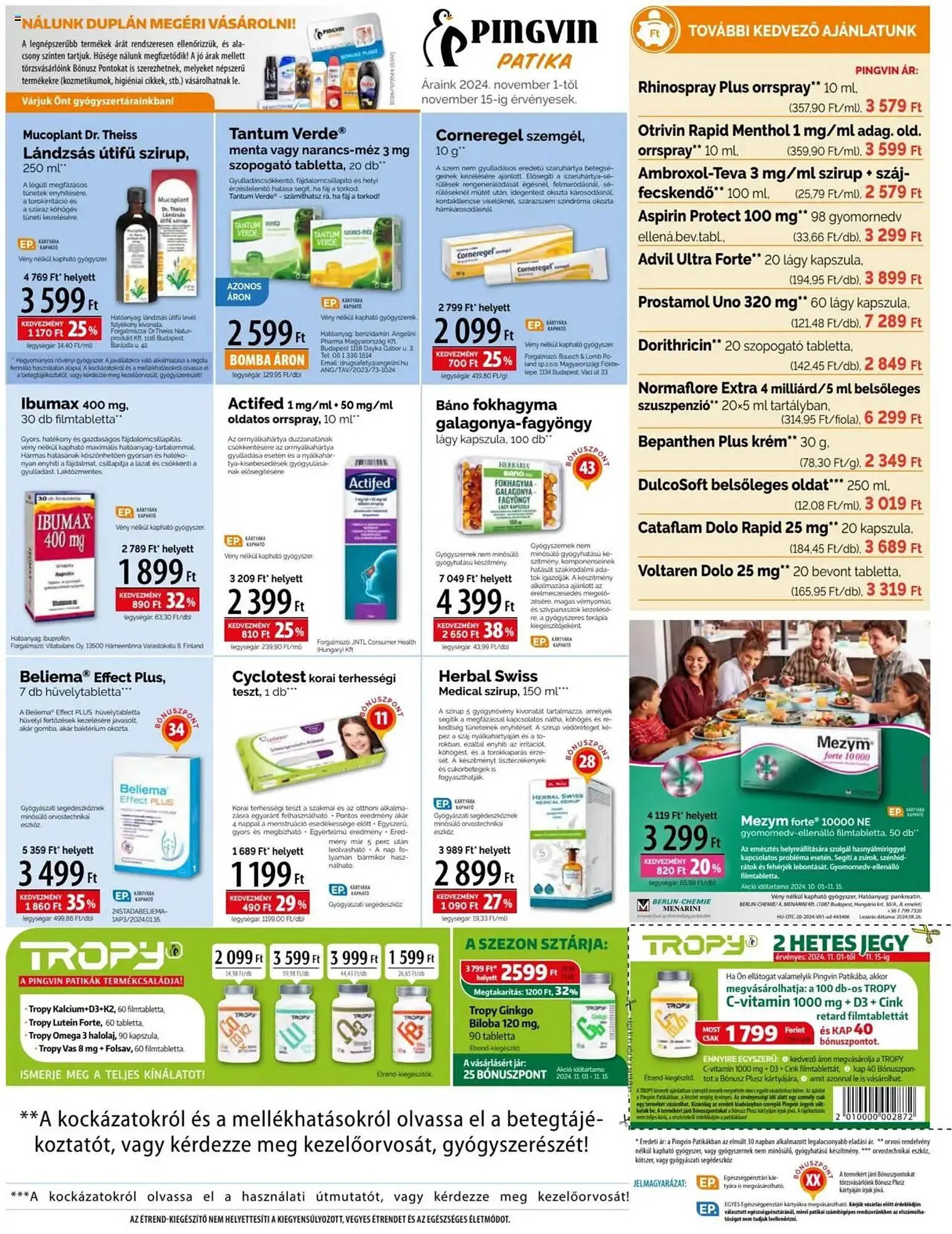 Katalógus Pingvin Patika akciós újság november 1.-tól november 15.-ig 2024. - Oldal 3