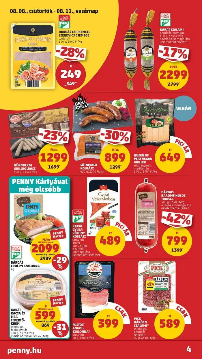 Katalógus Catalog PENNY 32. heti reklámújság augusztus 8.-tól augusztus 14.-ig 2024. - Oldal 4