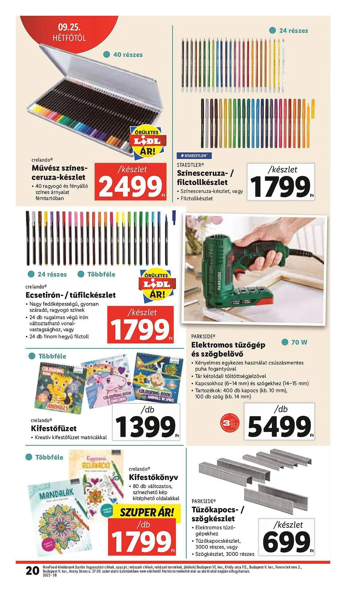 Katalógus Lidl akciós újság szeptember 21.-tól szeptember 27.-ig 2023. - Oldal 20