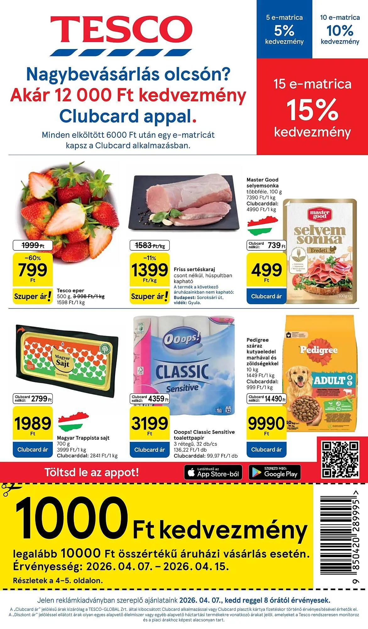 Katalógus Tesco akciós újság április 7.-tól április 13.-ig 2026. - Oldal 1