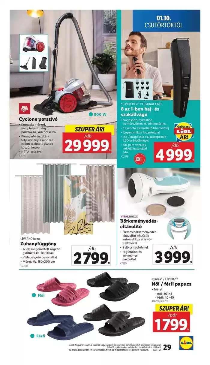 Katalógus Akciós újság – 05. hét január 30.-tól február 5.-ig 2025. - Oldal 29