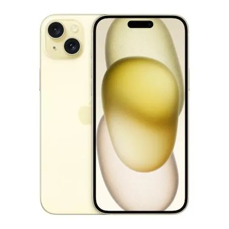 Apple iPhone 15 Plus Mobiltelefon, Kártyafüggetlen, 256GB, 5G, Sárga