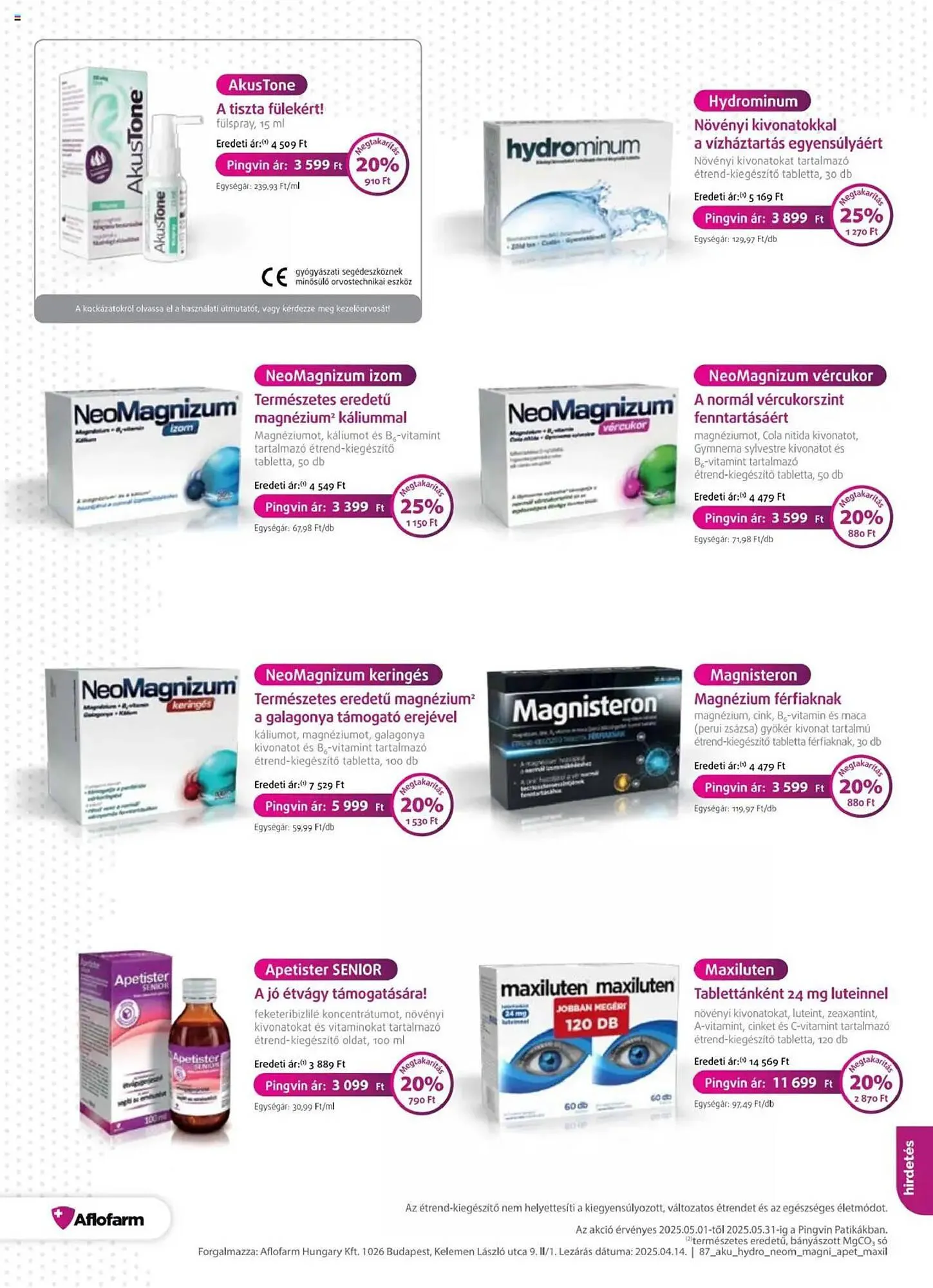 Katalógus Pingvin Patika akciós újság május 1.-tól május 31.-ig 2025. - Oldal 21