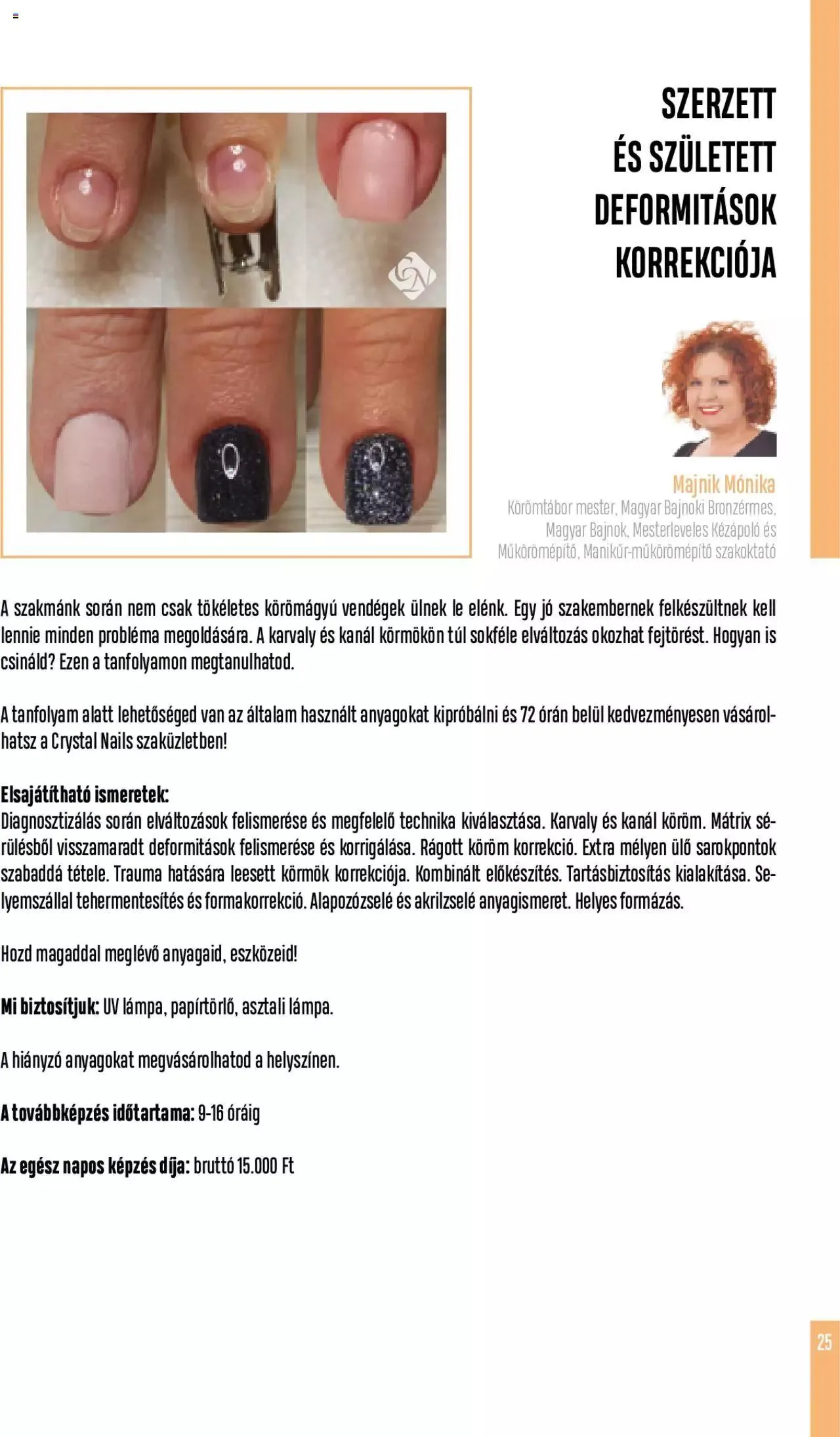 Katalógus Crystal Nails - Oktatási kézikönyv szeptember 5.-tól december 31.-ig 2023. - Oldal 25