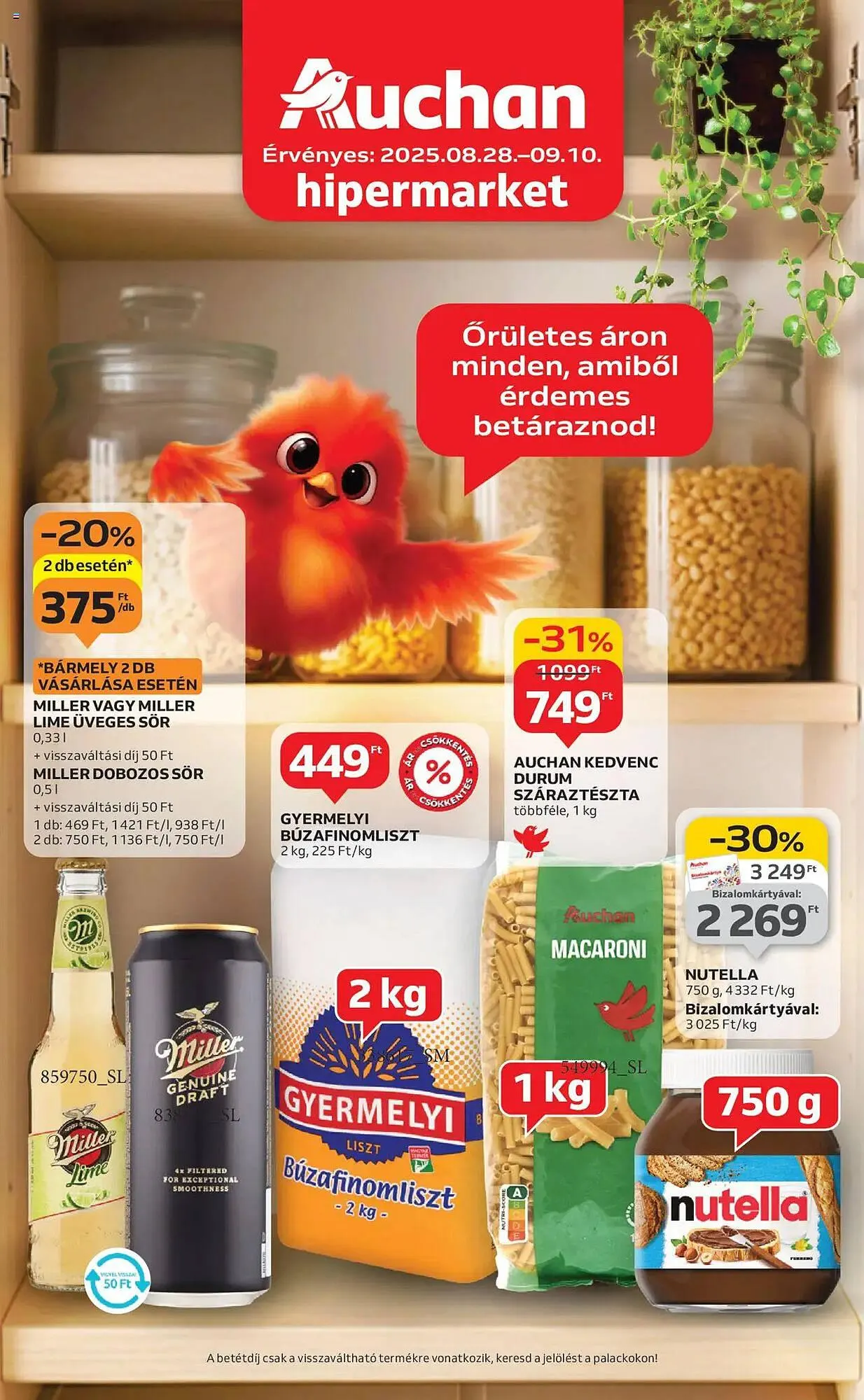 Katalógus Auchan akciós újság augusztus 28.-tól szeptember 10.-ig 2025. - Oldal 1