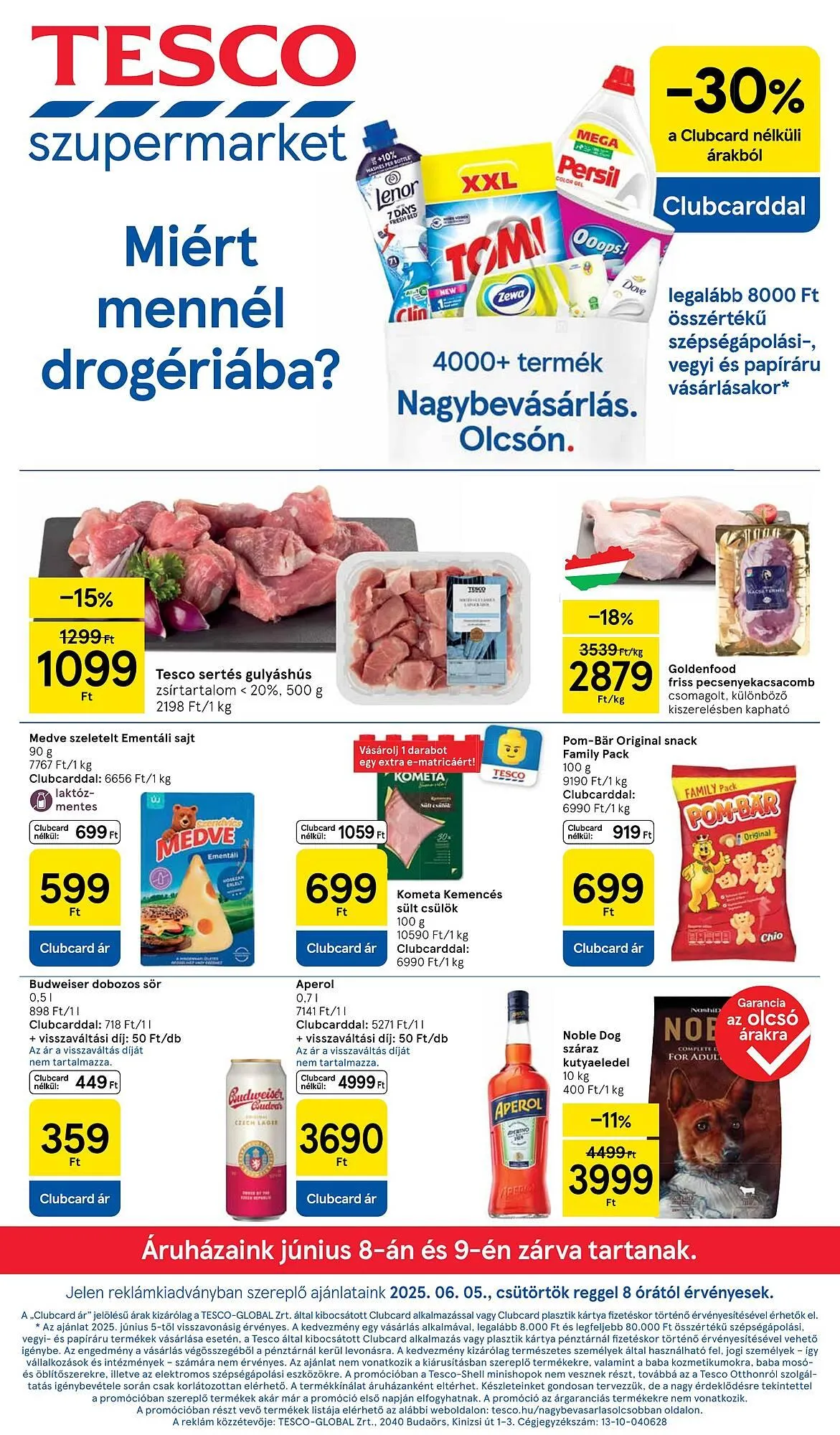 Katalógus Tesco akciós újság június 5.-tól június 11.-ig 2025. - Oldal 1