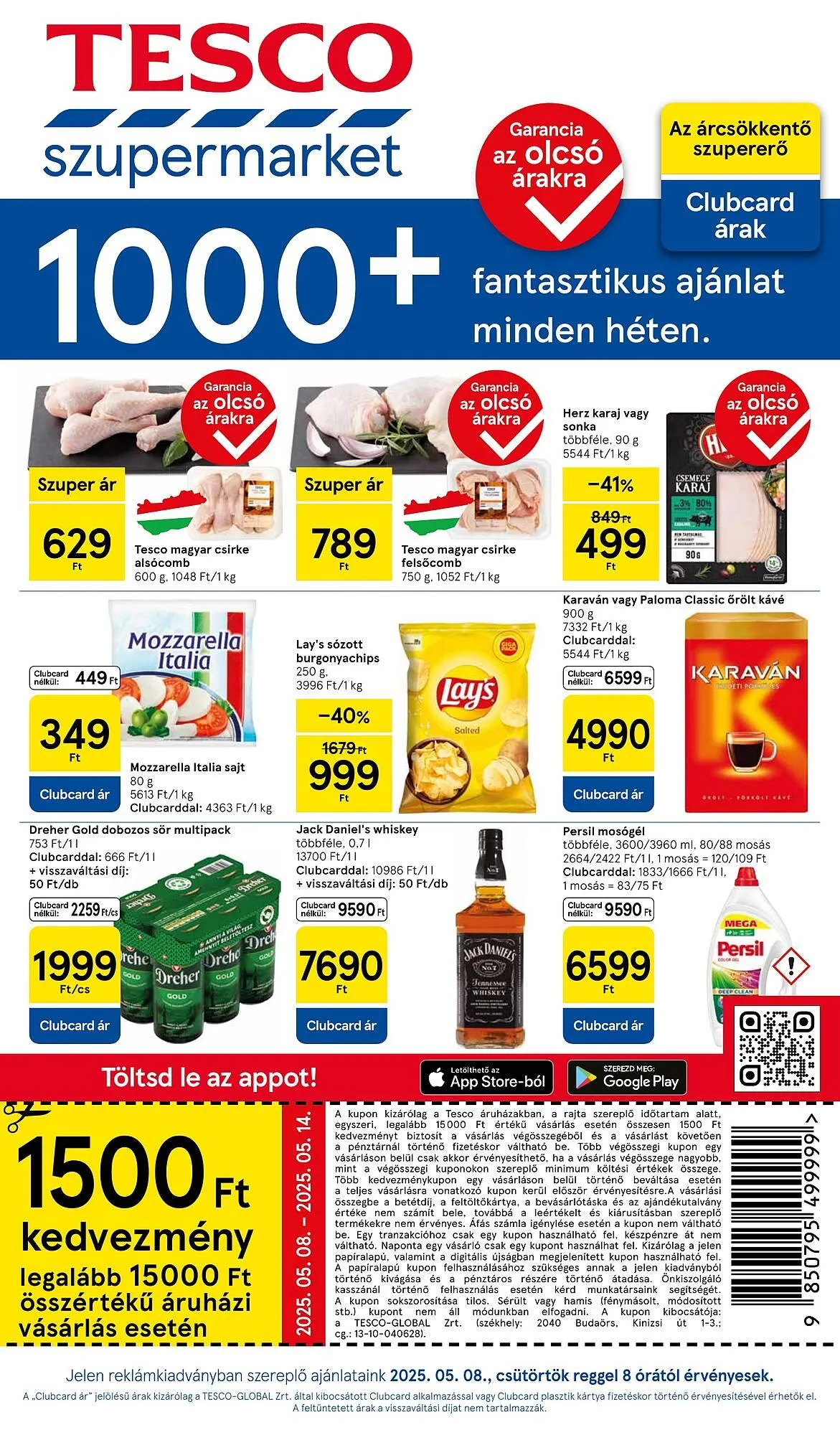 Katalógus Tesco akciós újság május 8.-tól május 14.-ig 2025. - Oldal 1
