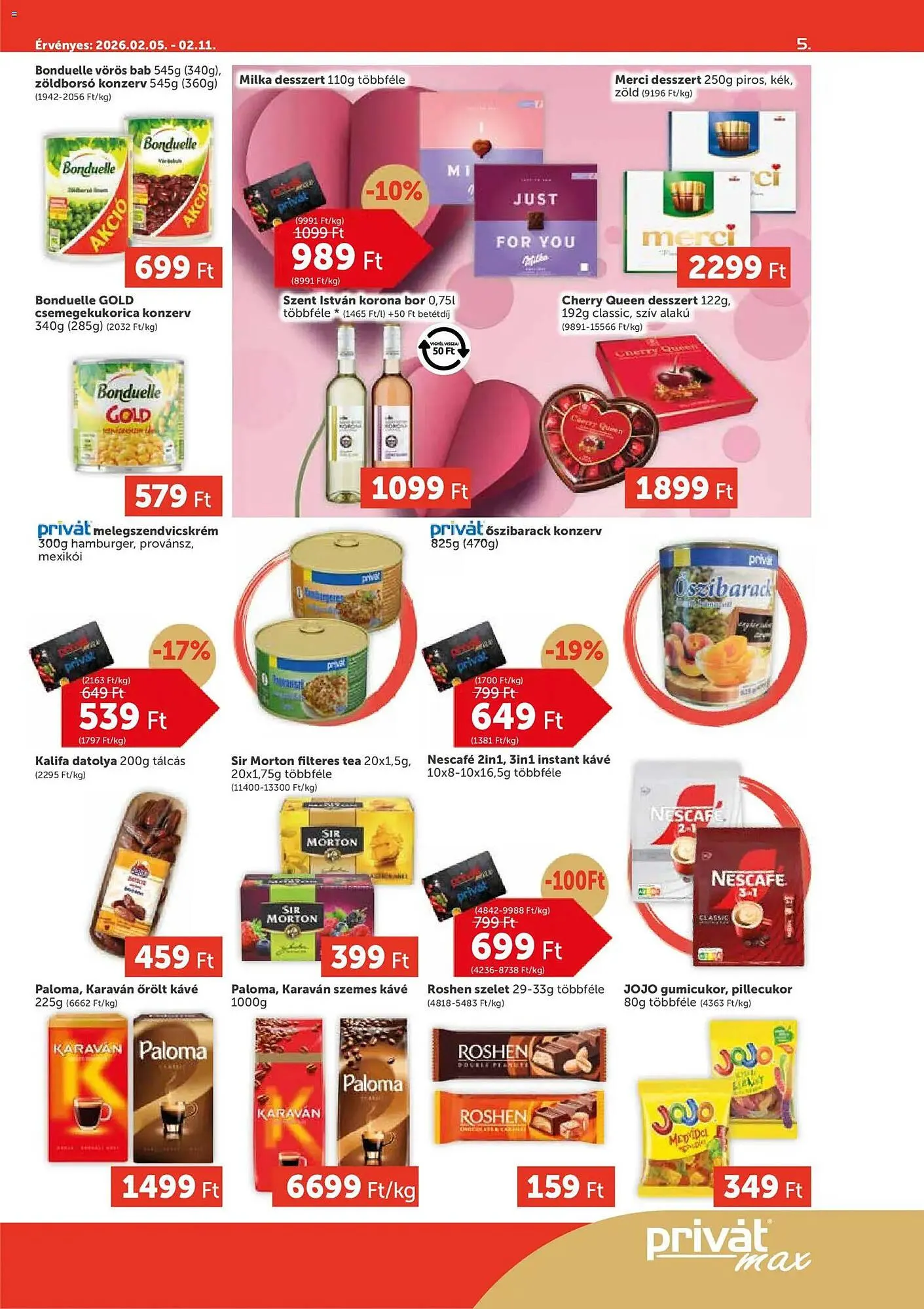 Katalógus PRIVÁT akciós újság február 5.-tól február 11.-ig 2026. - Oldal 5