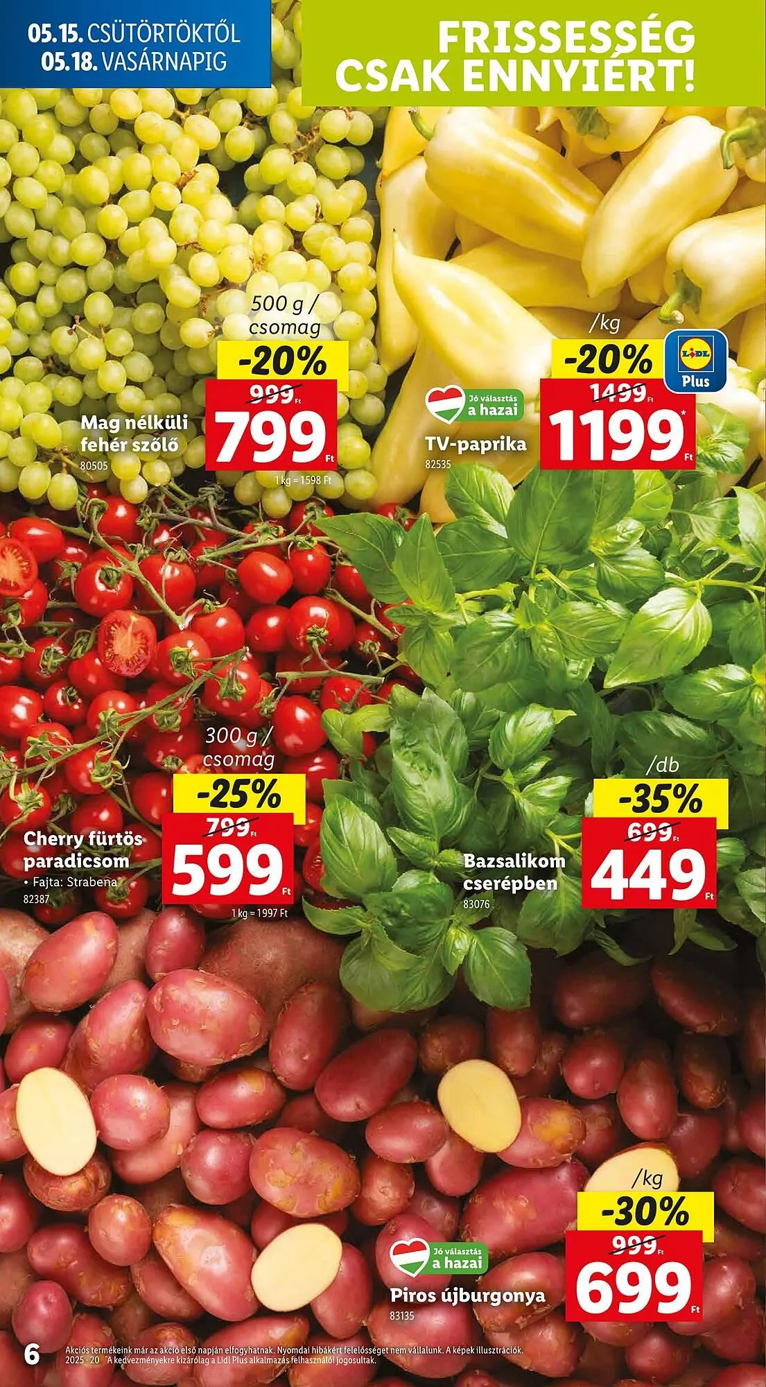 Katalógus Lidl akciós újság május 15.-tól május 21.-ig 2025. - Oldal 6