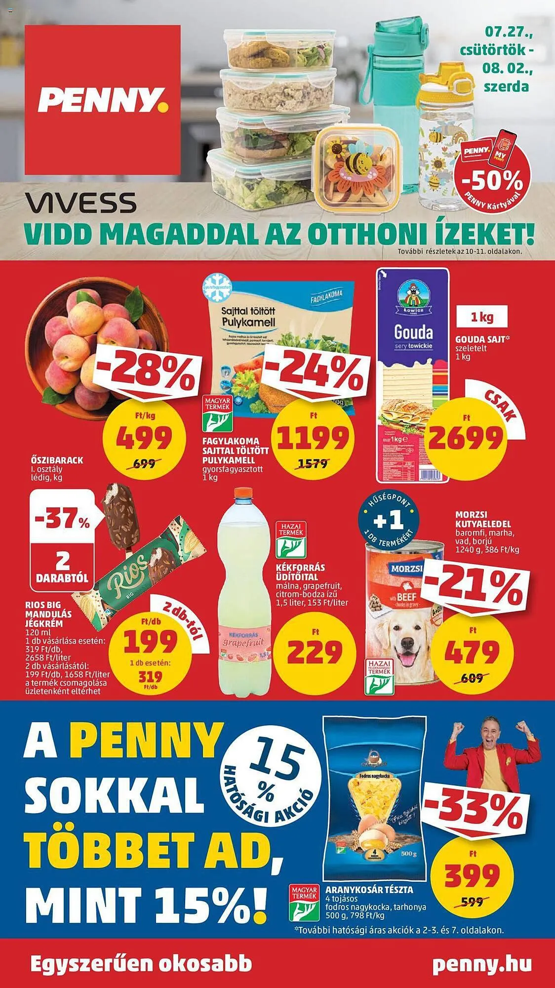Katalógus PENNY akciós újság július 27.-tól augusztus 2.-ig 2023. - Oldal 1